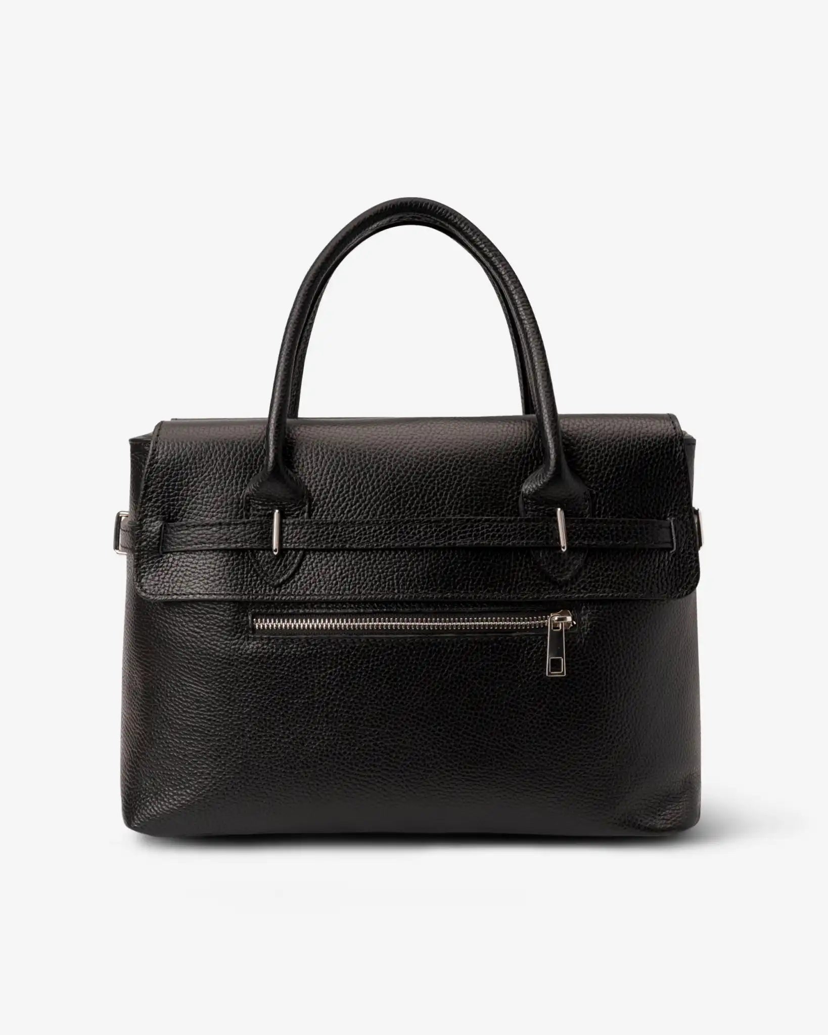 bowling-pelle-dollaro-nera-retro-tasca-zip