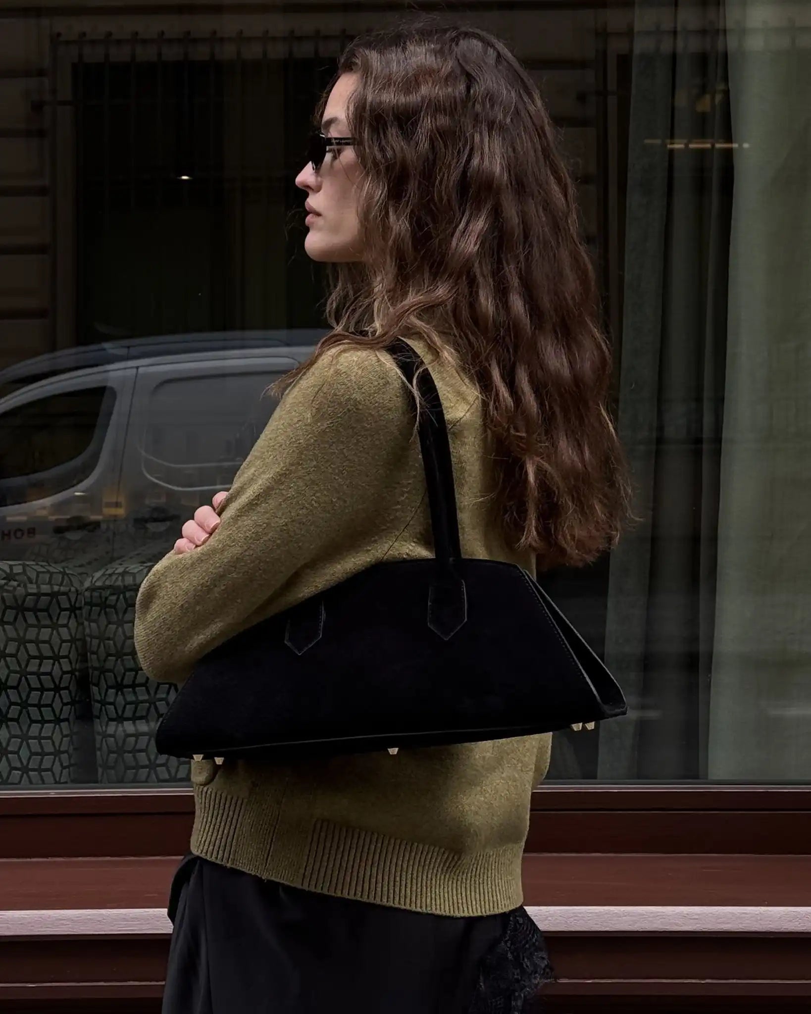 BASSOTTO in Pelle Suede Black