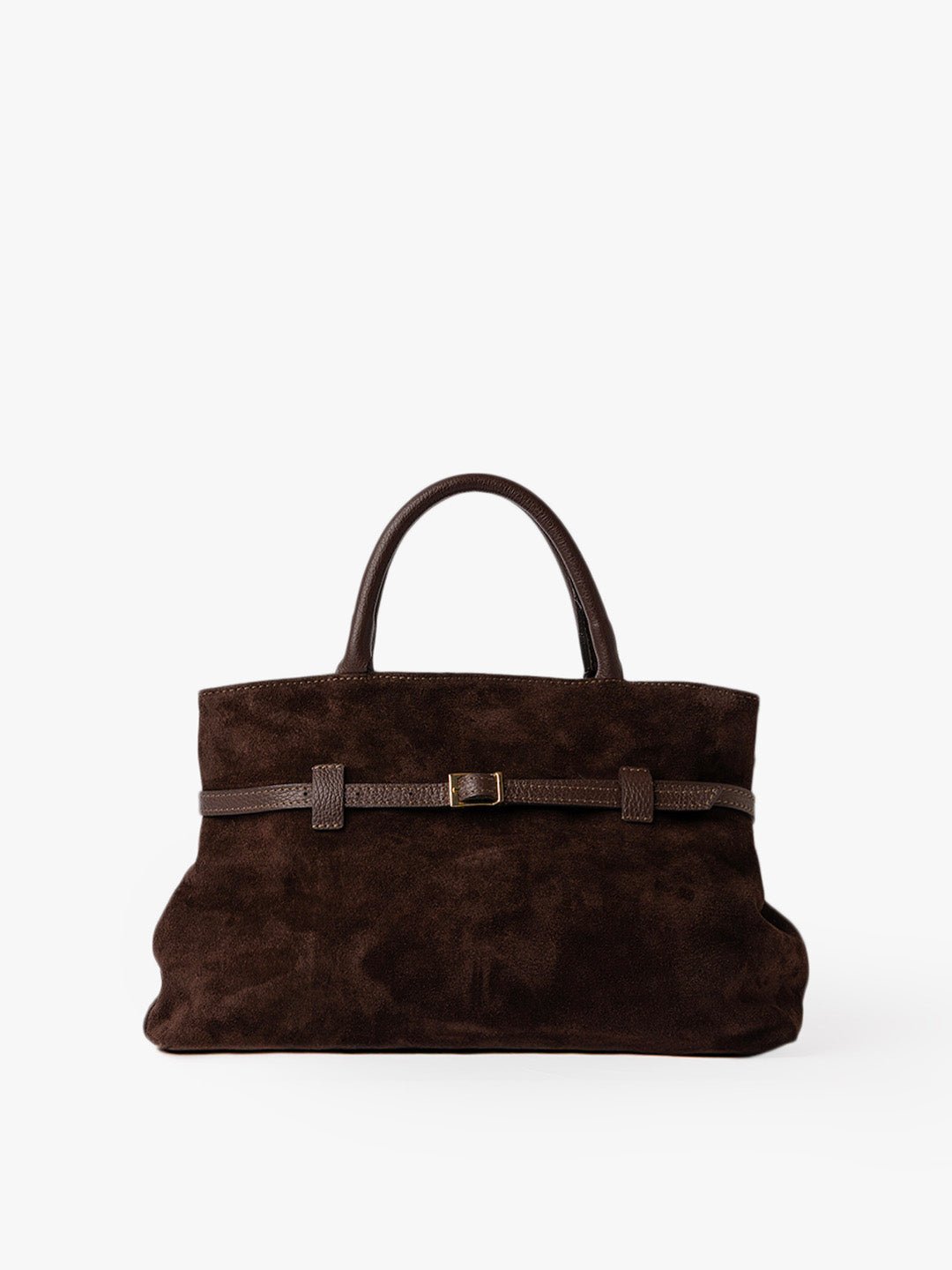 MEDIUM BELLUCCI in Suede Dark Moka