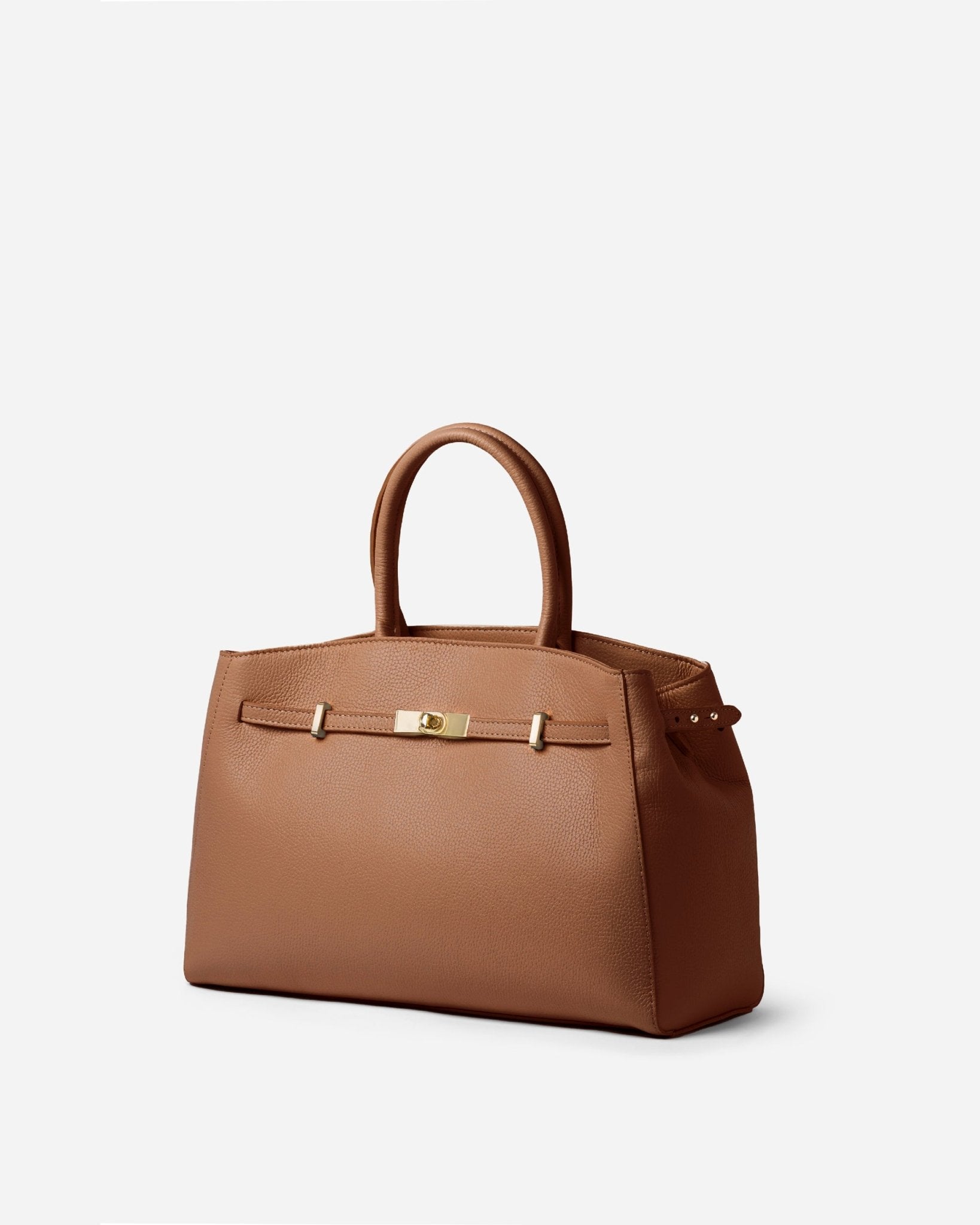 Midi TOTE DIVA in Pelle Camel - MADBAG® STORE OFFICIAL | Borse Di Lusso Artigianali 100% Made In Italy