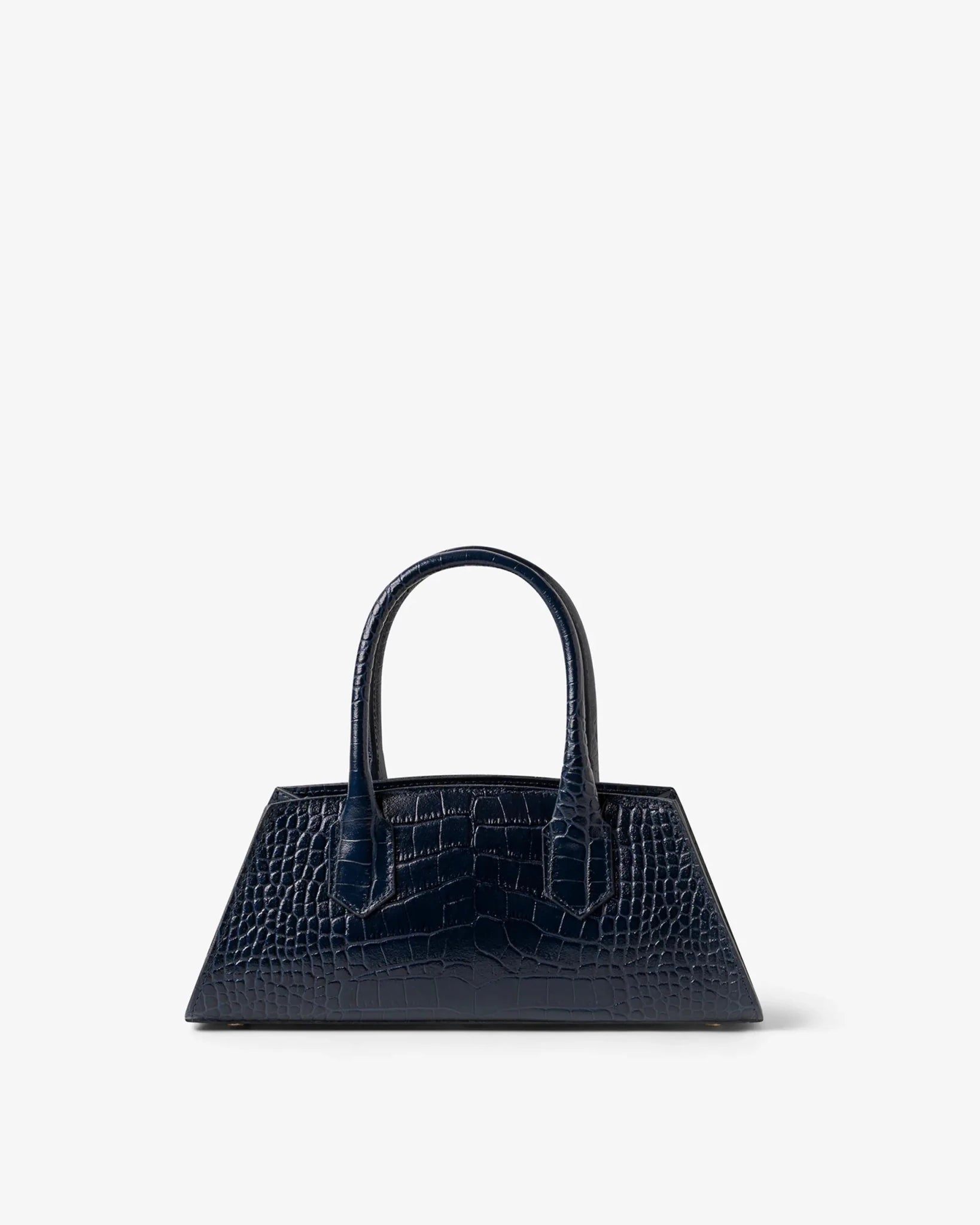 Small Bassotto in Pelle Blue Croc - MADBAG® STORE OFFICIAL | Borse Di Lusso Artigianali 100% Made In Italy