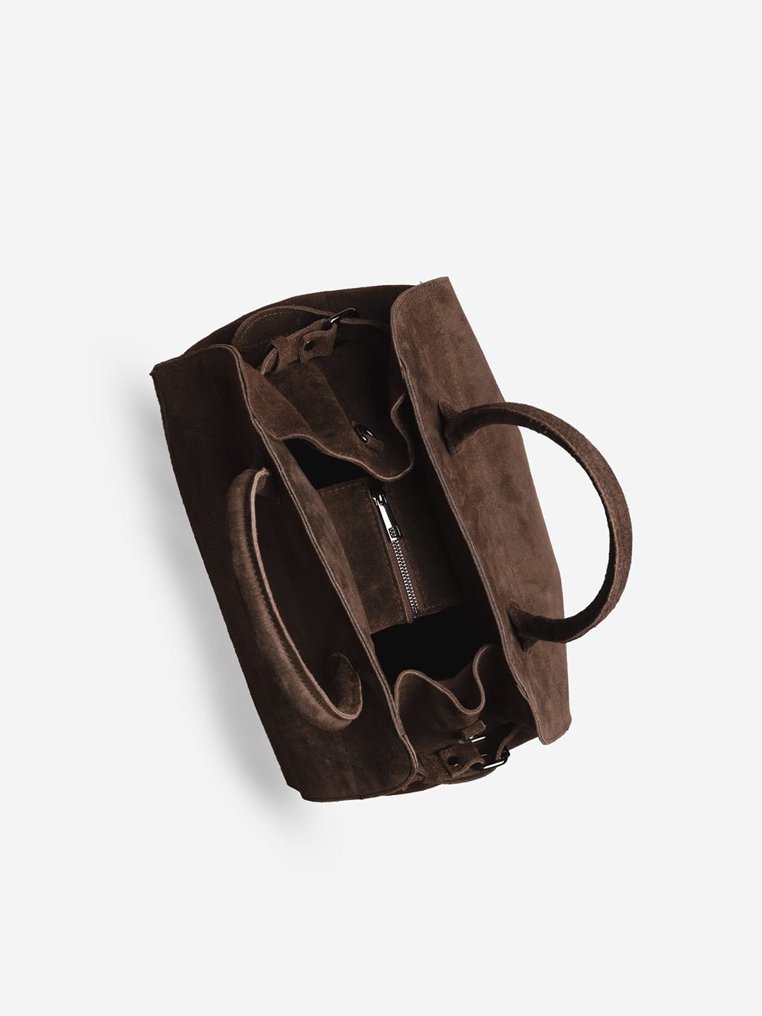 BABY MADAME in Suede Leather Dark Moka