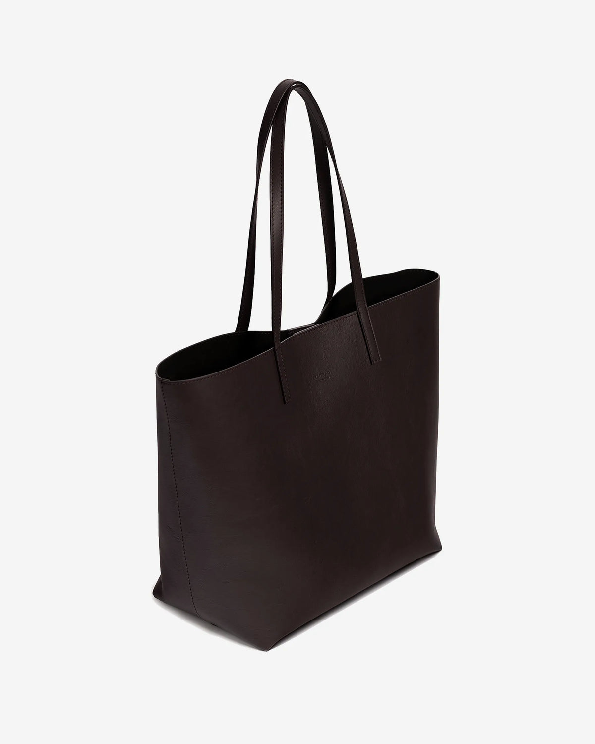 ANIMA Shoulder Bag in Black Sauvage Leather 