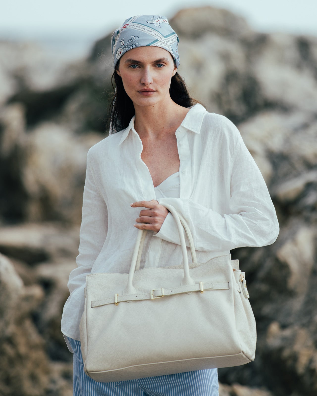 BELLUCCI Cream Leather