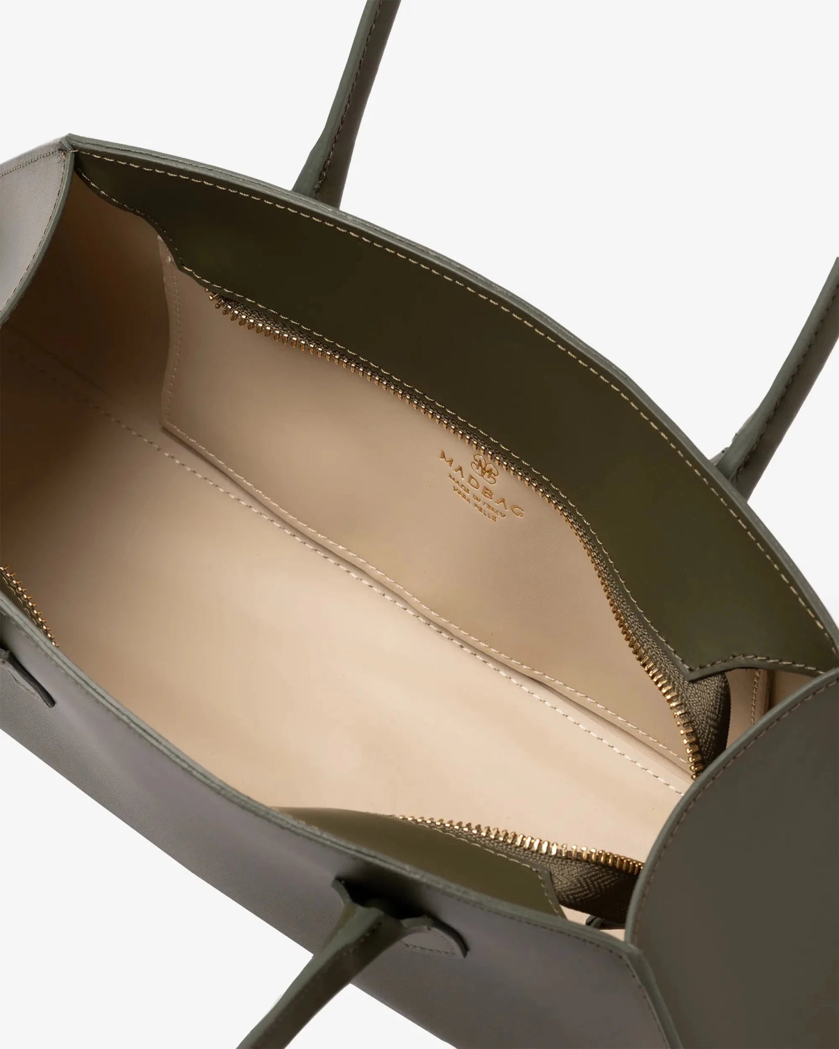 BASSOTTO in Pelle Verde Oliva - MADBAG® STORE OFFICIAL | Handcrafted Luxury Bags Made in Italy