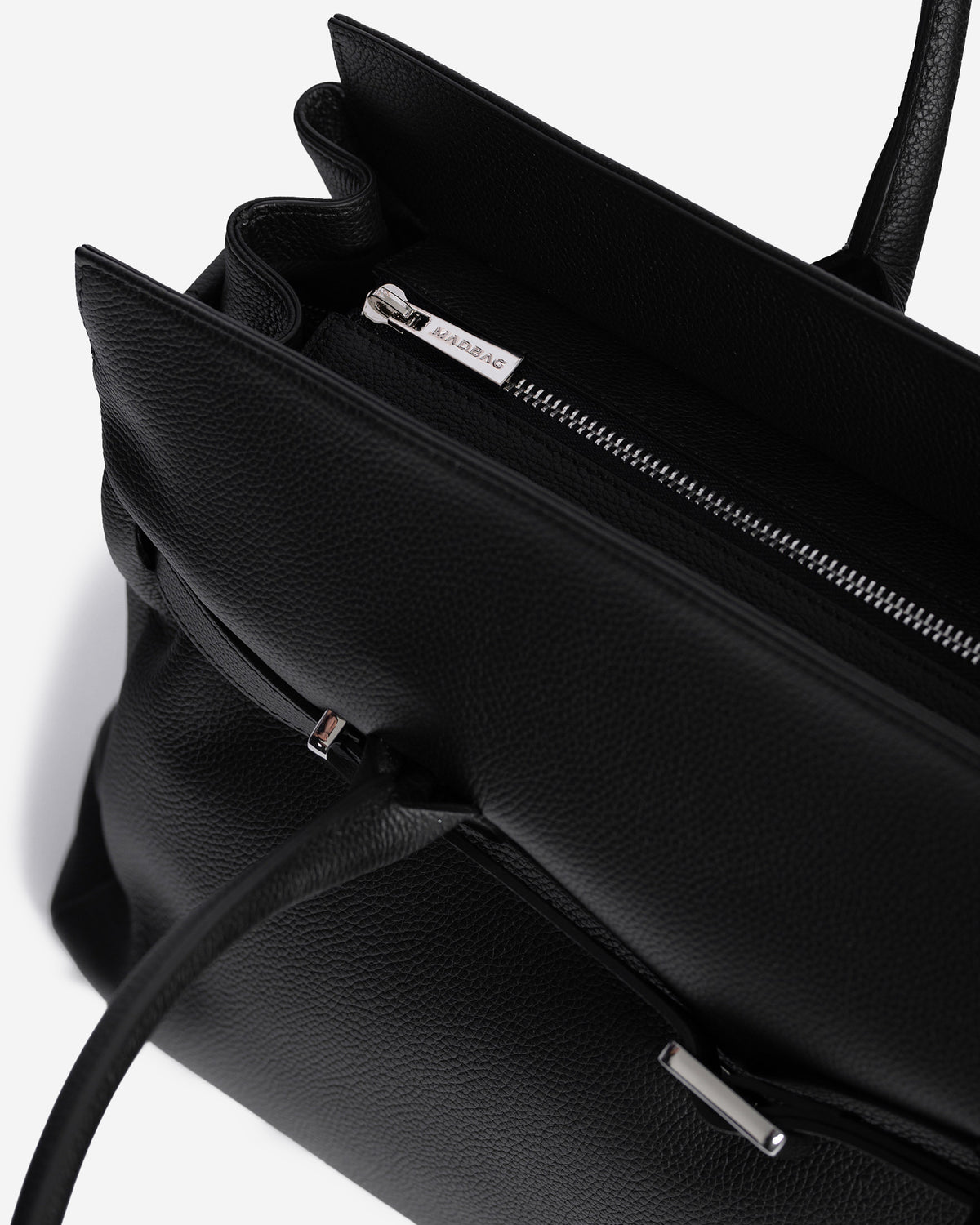 BELLUCCI Tote in pelle dollaro Black & Silver