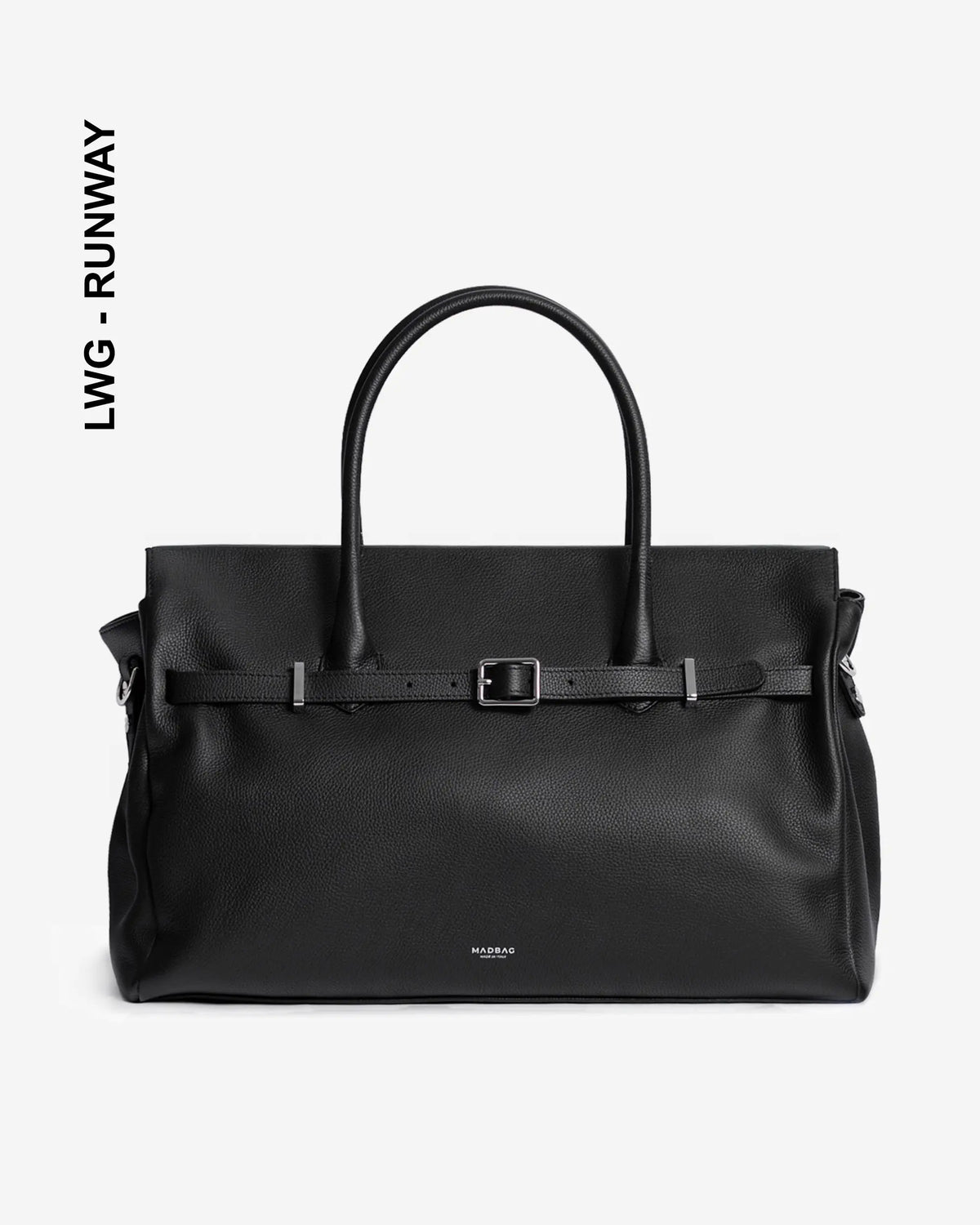 BELLUCCI Tote in pelle dollaro Black & Silver