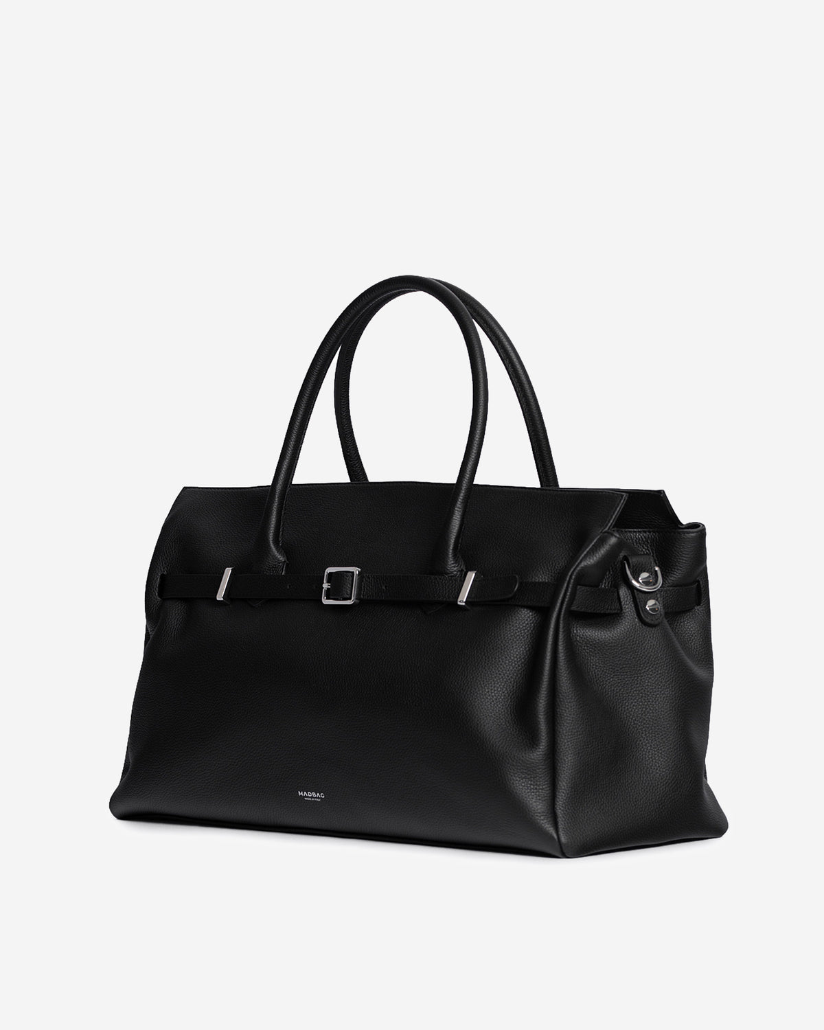 BELLUCCI Tote in pelle dollaro Black & Silver