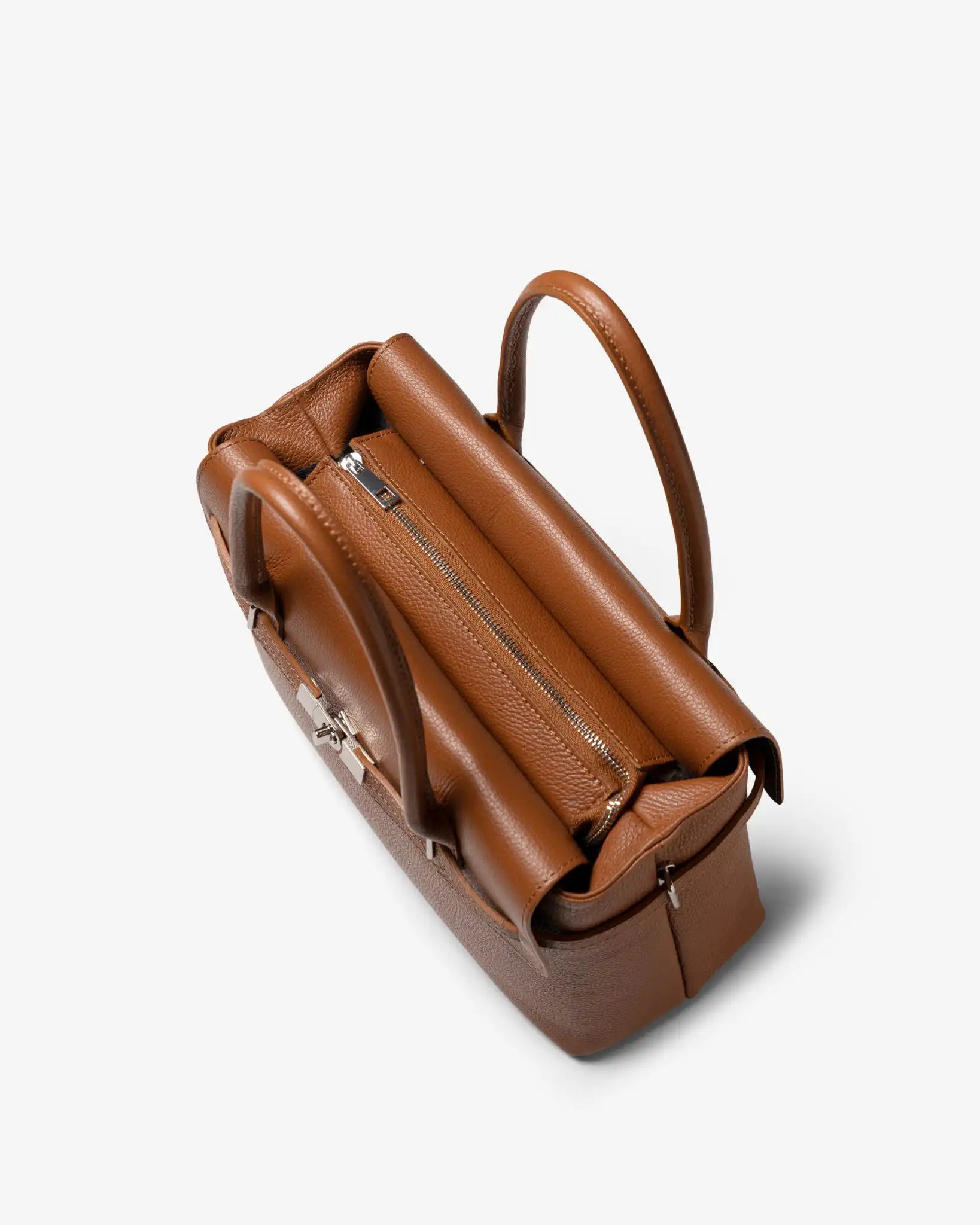 Borsa-Bowling-in-pelle-dollaro-cuoio-vista-dall_alto