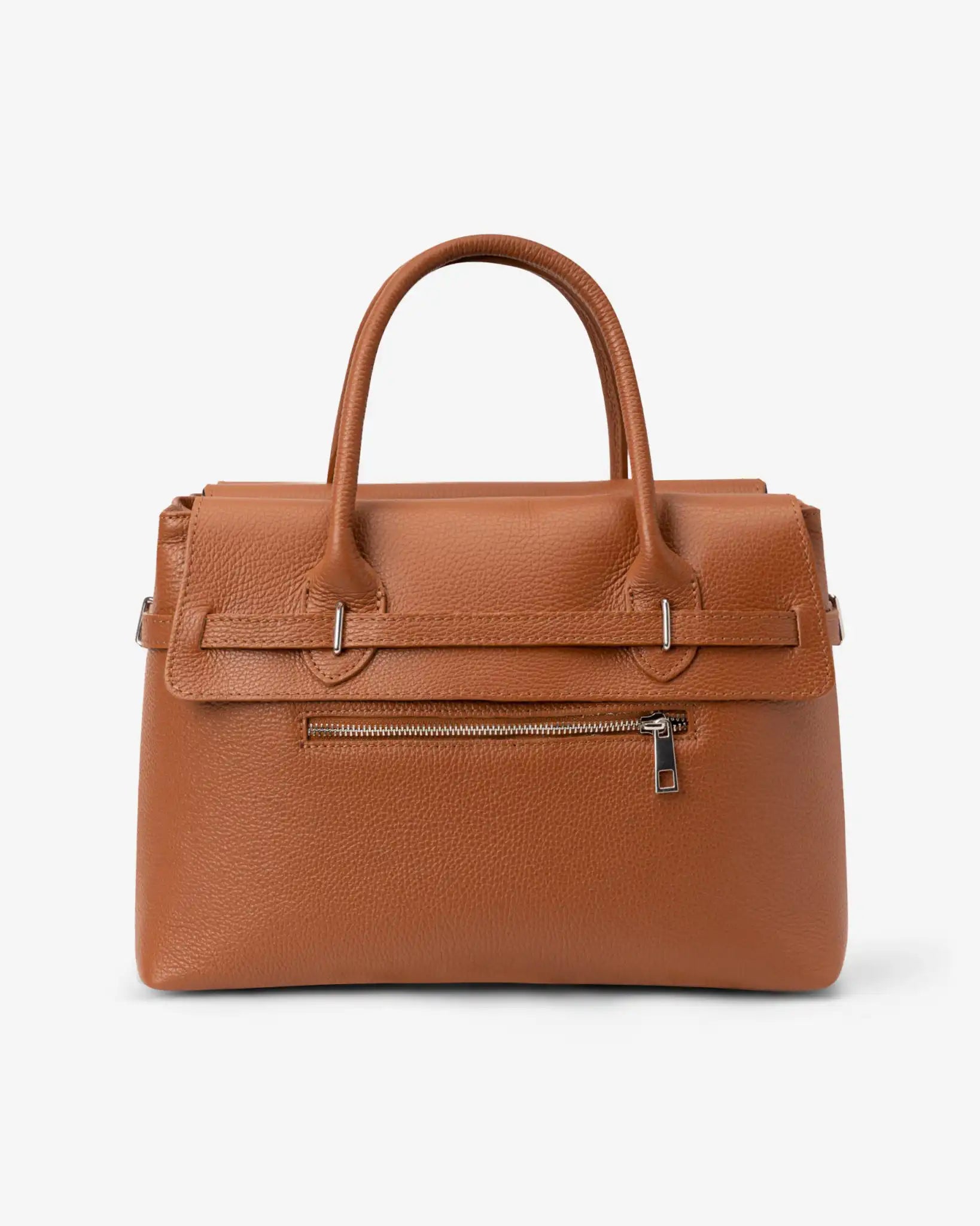 Borsa-Bowling-in-pelle-dollaro-cuoio-vista-posteriore-con-tasca