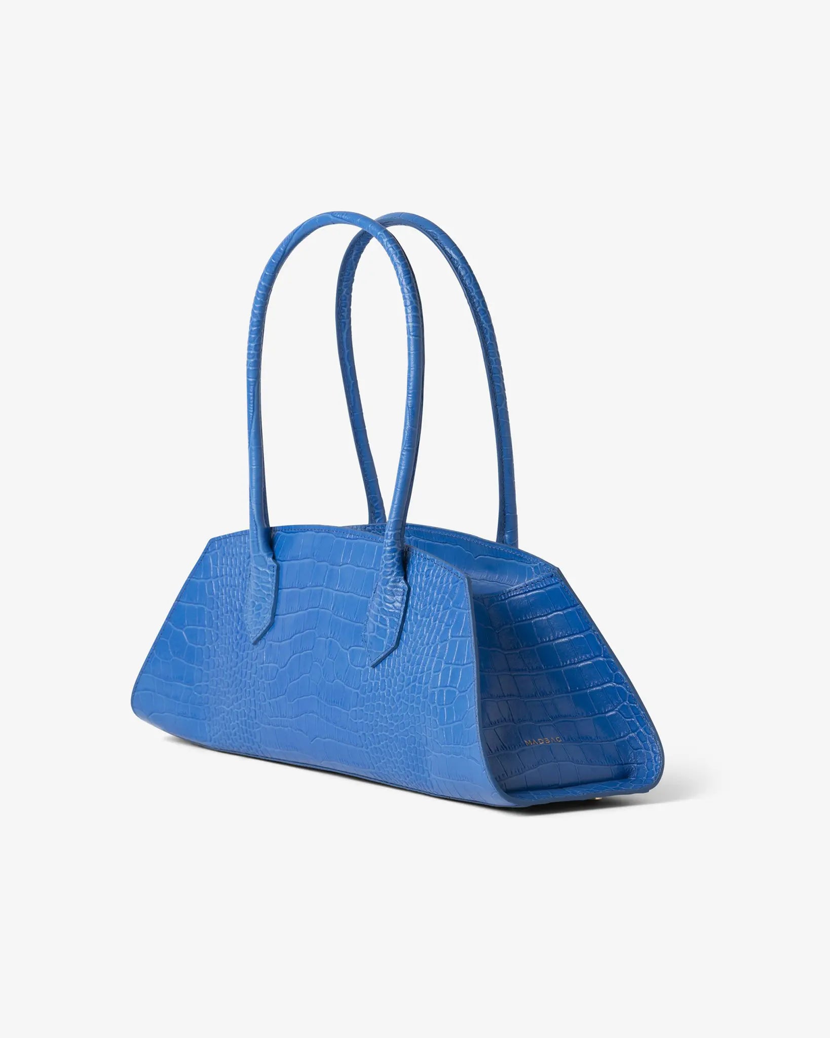 BASSOTTO in Leather Electric Blue Croc