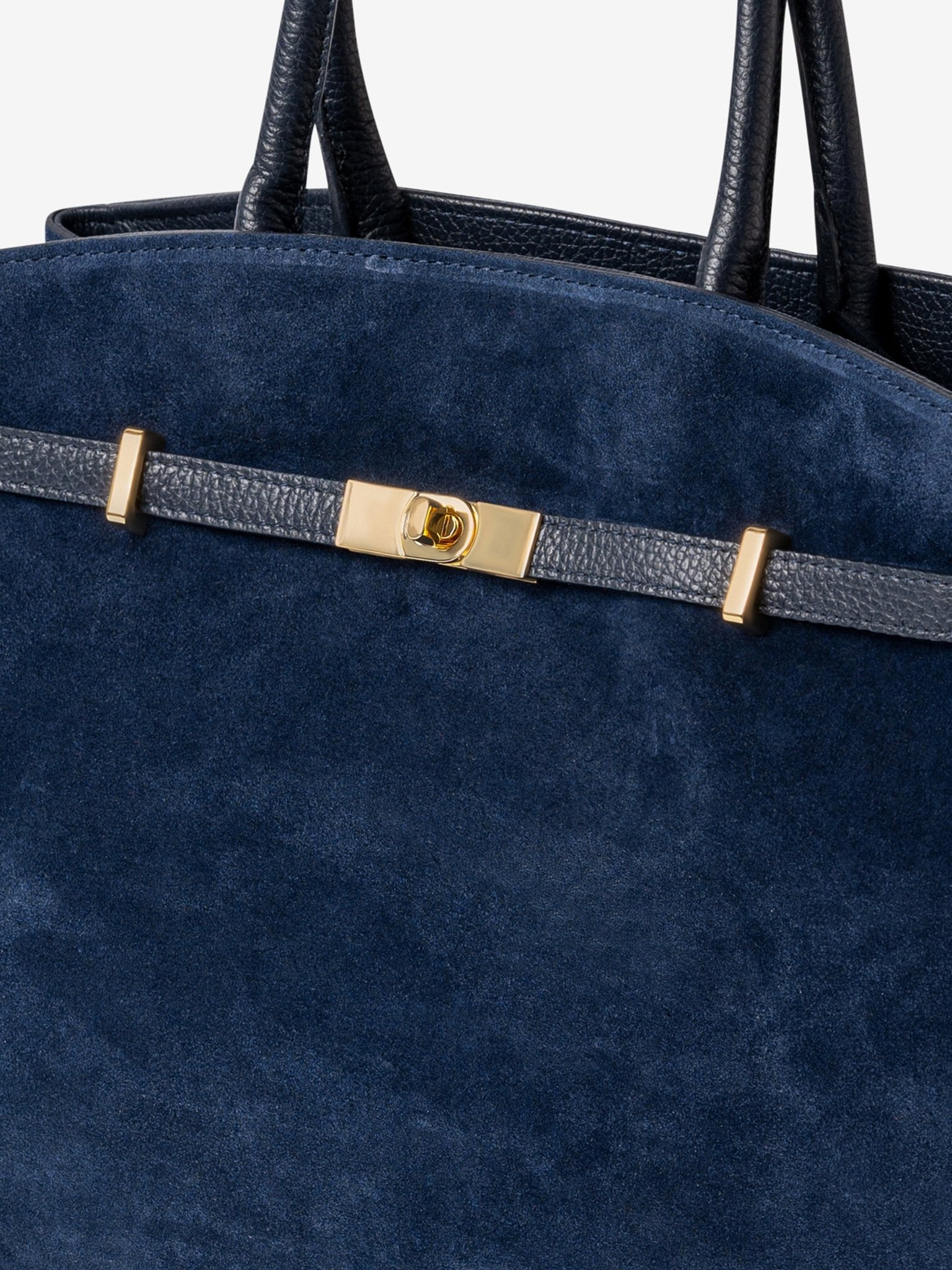TOTE DIVA in Suede Blu Navy