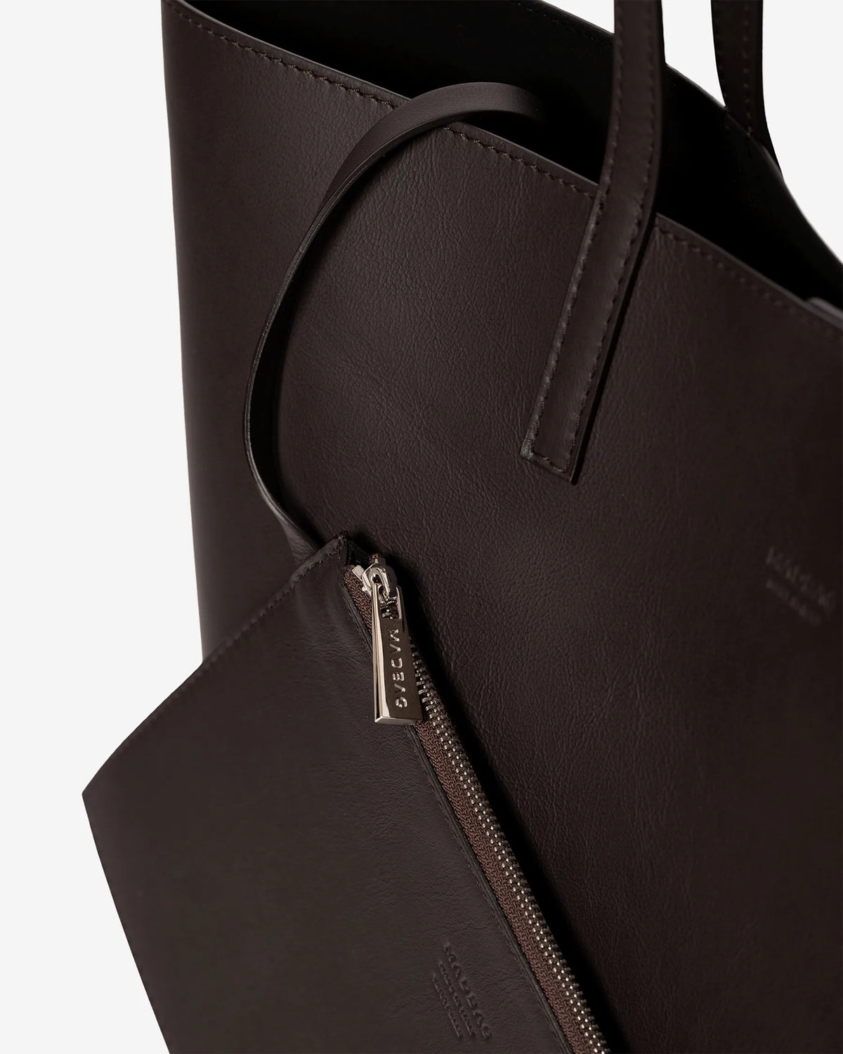 ANIMA Shoulder Bag in Black Sauvage Leather 