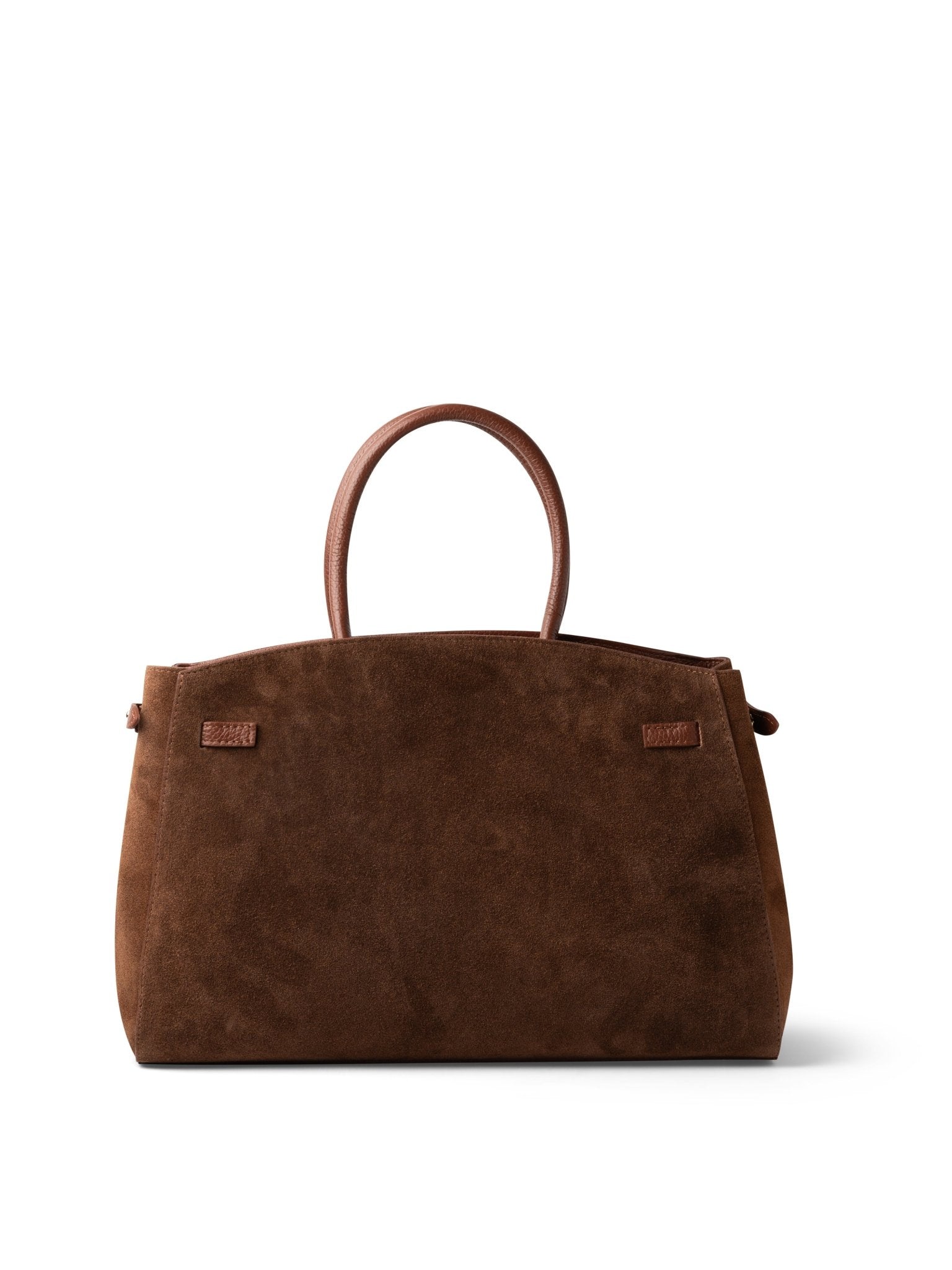 TOTE DIVA in Suede Cioccolato