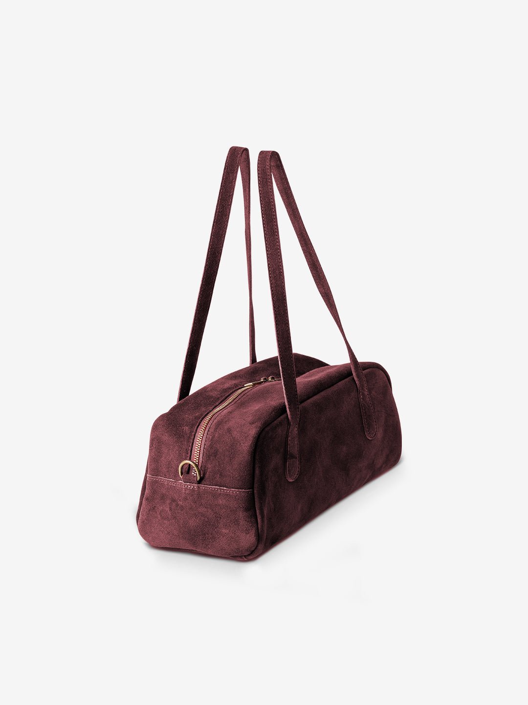 BAGUETTE BELLUCCI SHOULDER in Pelle Suede Vinaccio