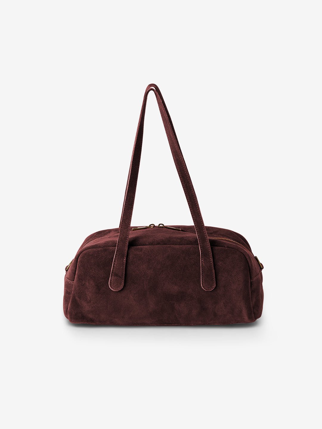 BAGUETTE BELLUCCI SHOULDER in Pelle Suede Vinaccio