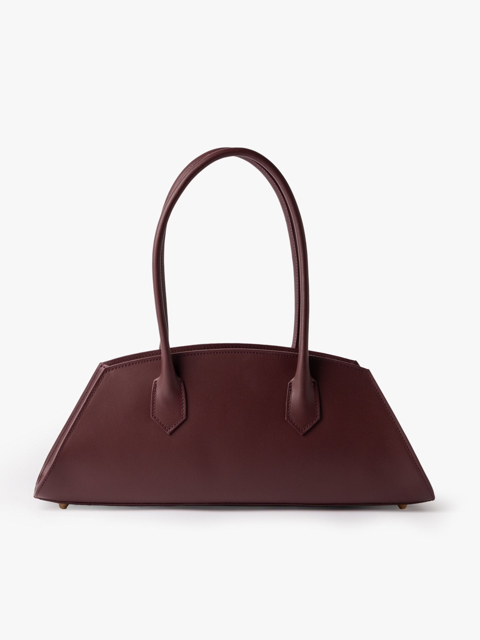 BASSOTTO in Pelle Bordeaux_FRONTALE