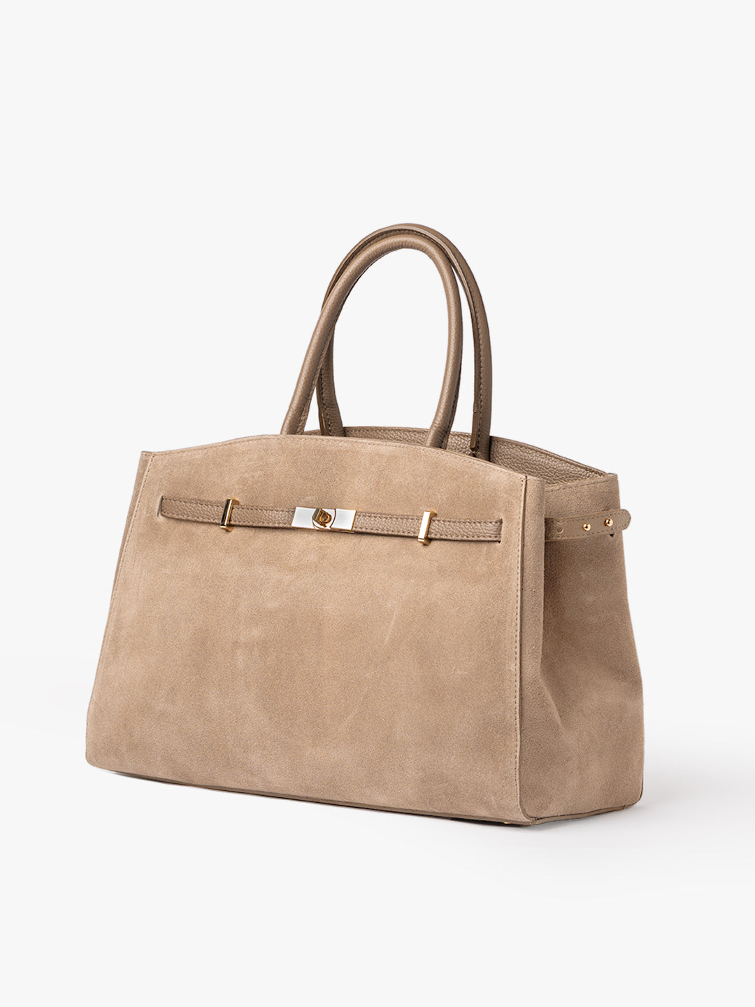 TOTE DIVA in Pelle Sabbia