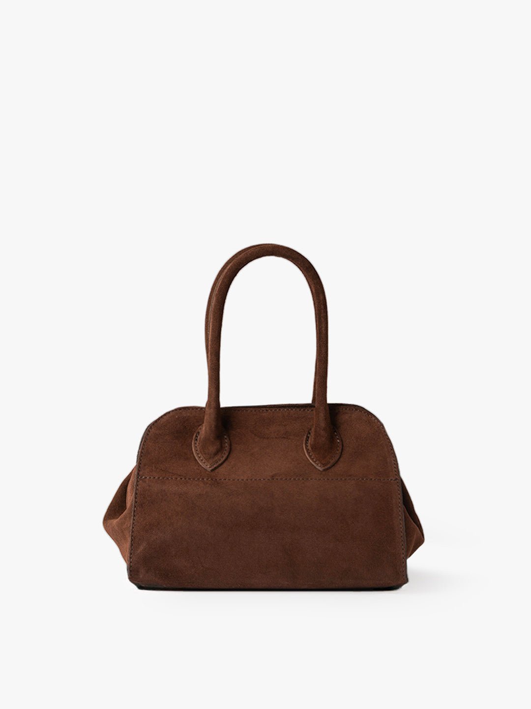 BABY MADAME SHOULDER in Suede Leather Chocolate