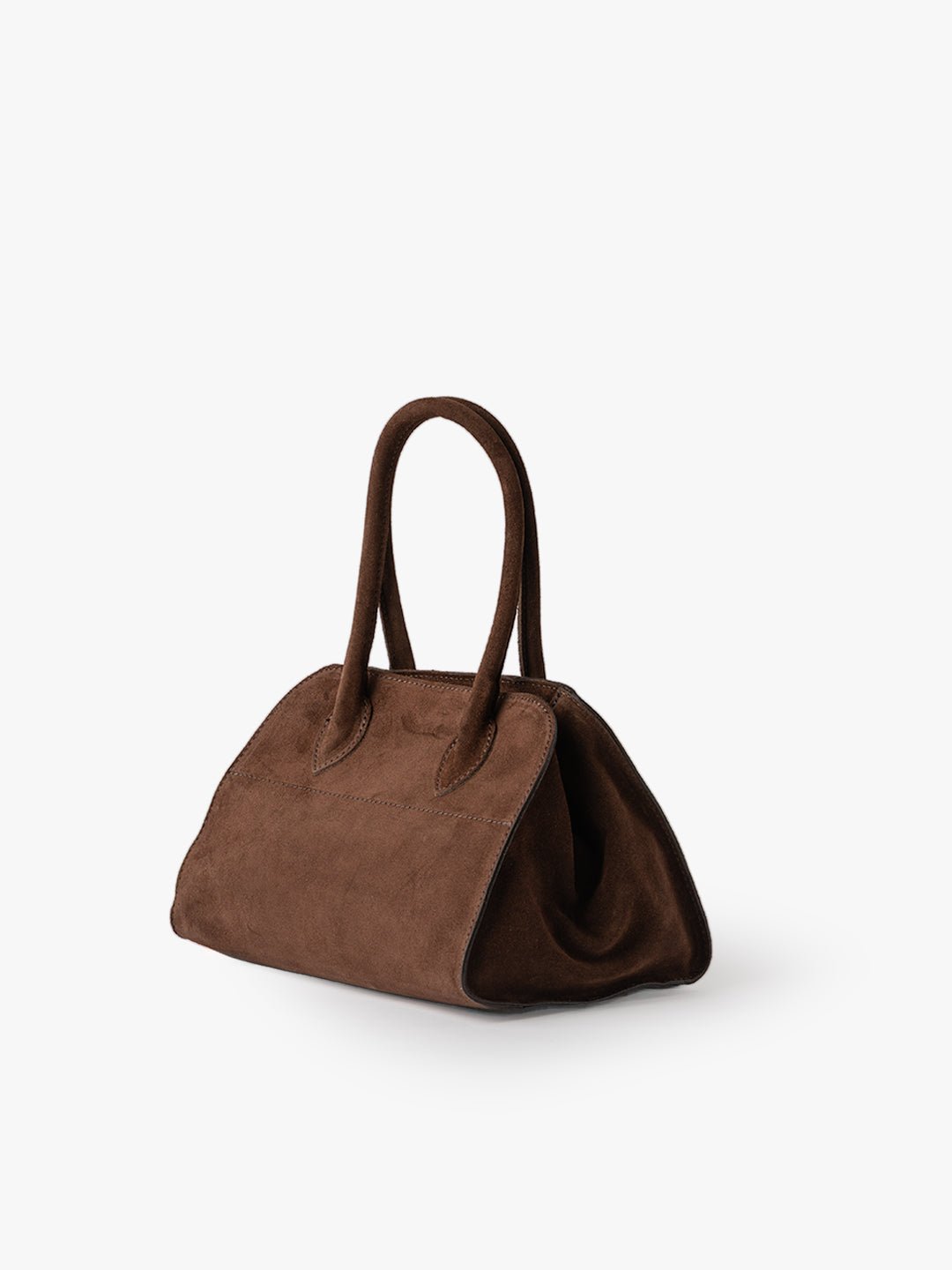 BABY MADAME SHOULDER in Suede Leather Chocolate