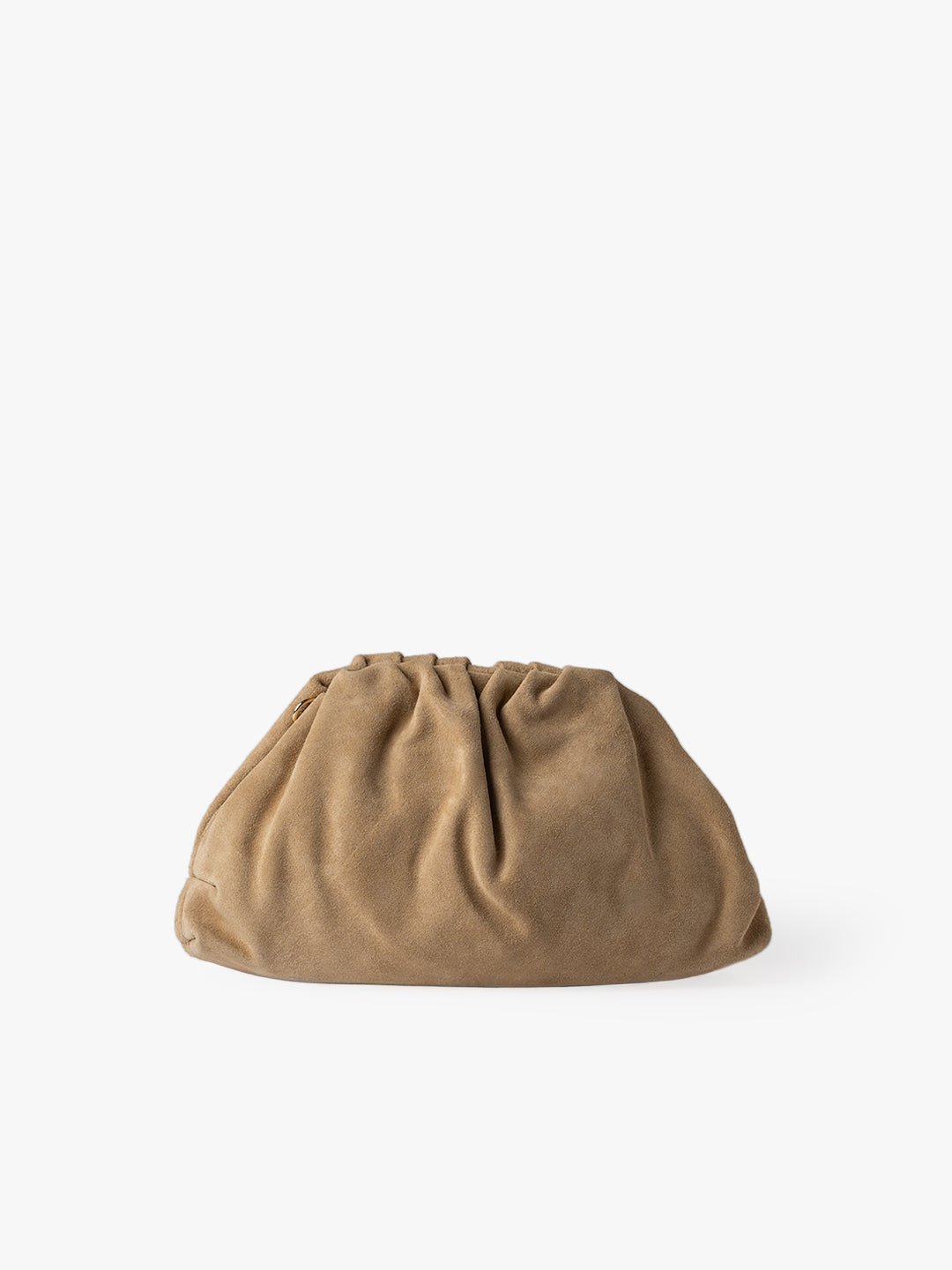 POCHETTE NINA in Pelle Suede Crema