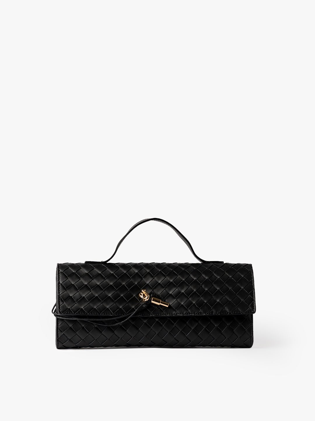 CLUTCH in Leather Black