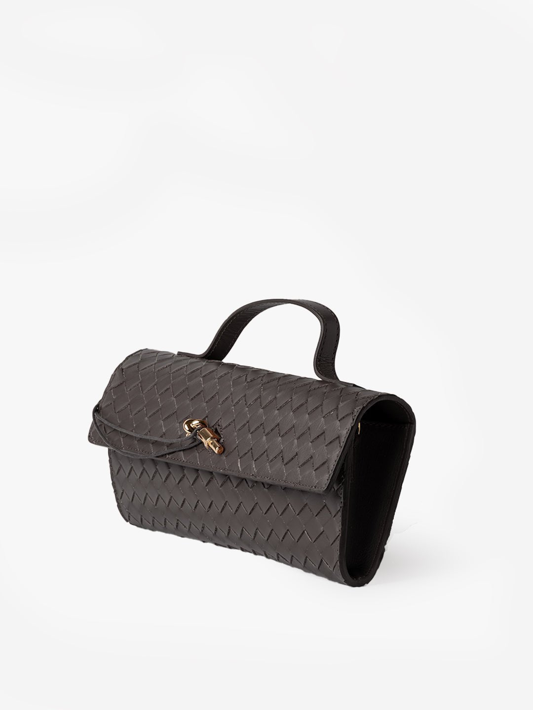 CLUTCH in Leather Chocolate