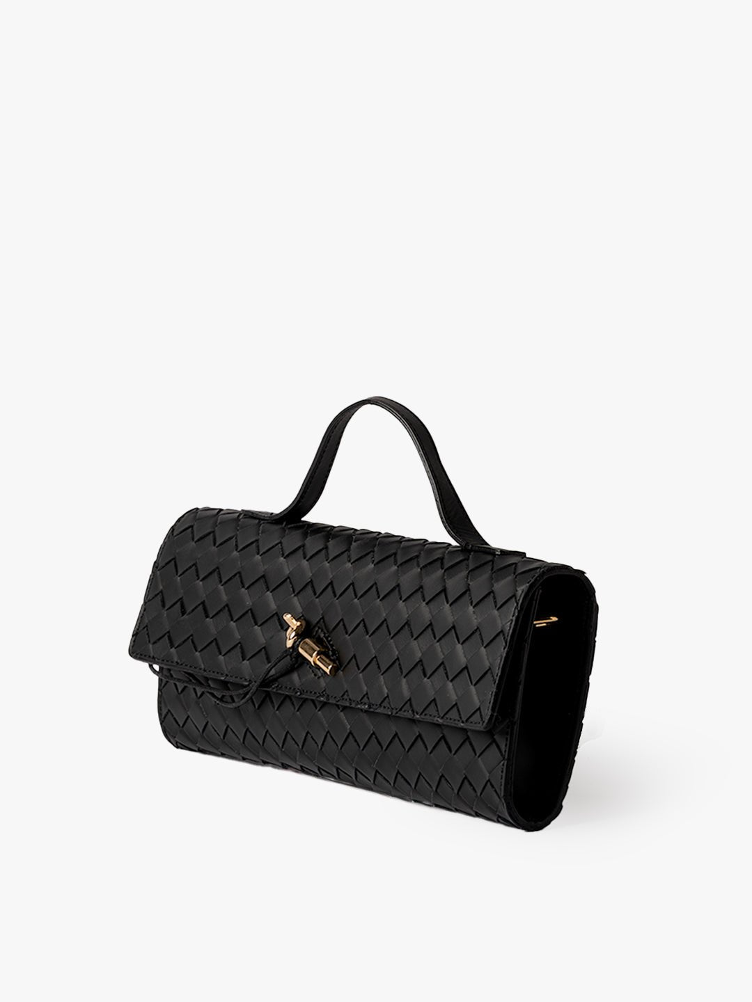 CLUTCH in Leather Black