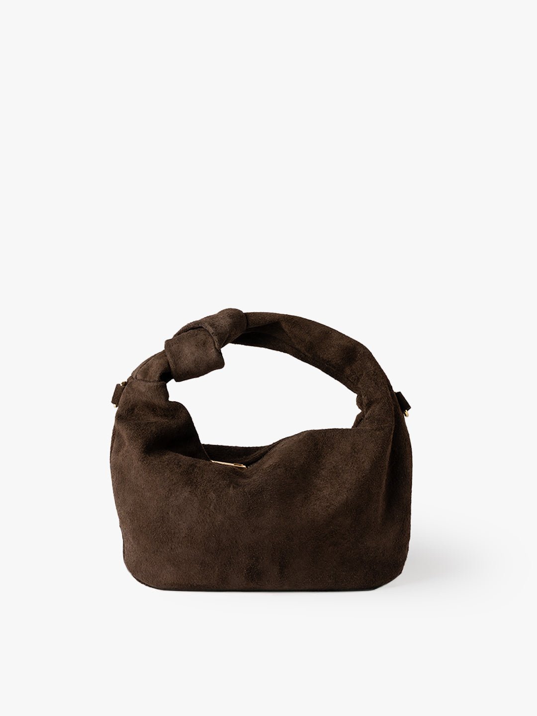 LUNA NODO in Suede Leather Moka