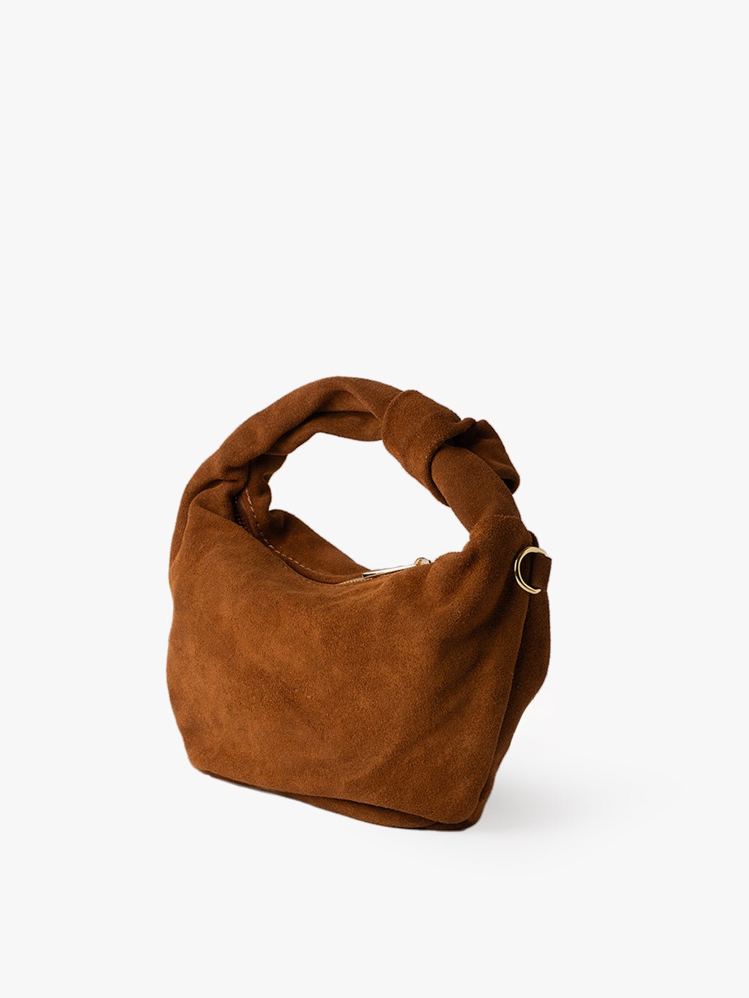 LUNA NODO in Suede Leather Brown