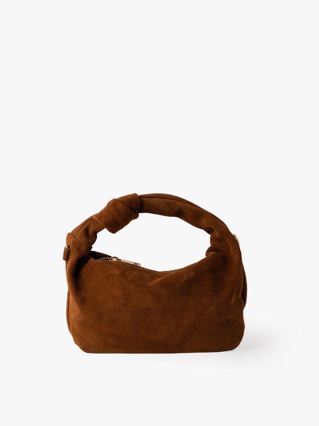 LUNA NODO in Suede Leather Brown