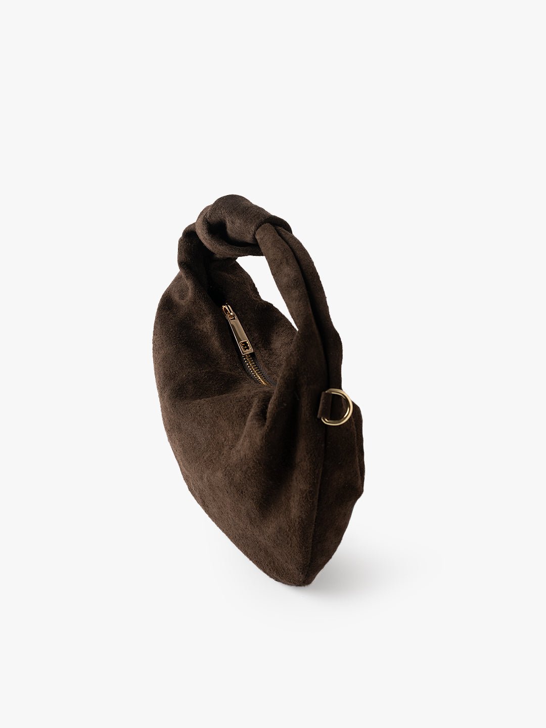LUNA NODO in Suede Leather Moka