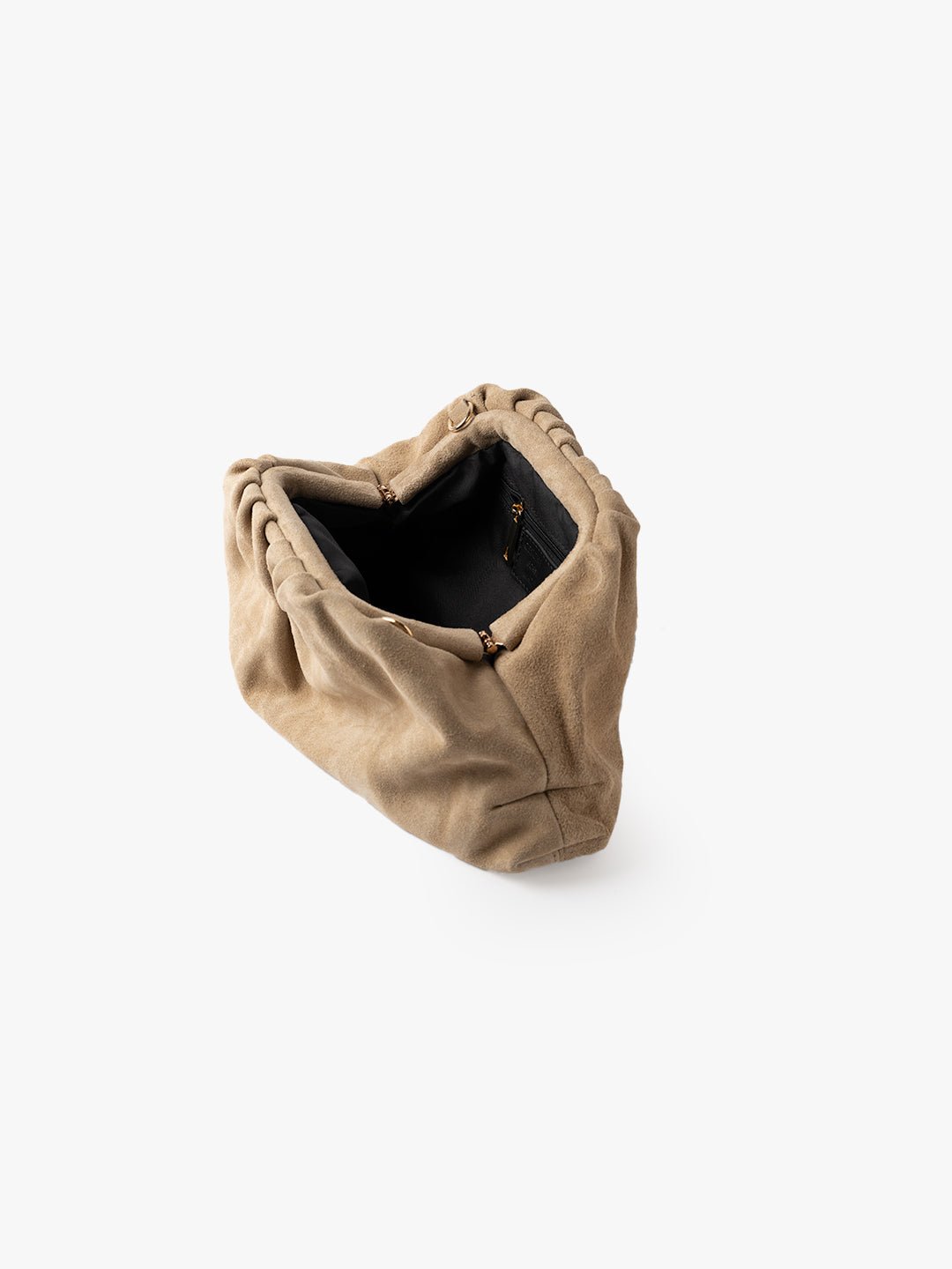 POCHETTE NINA in Pelle Suede Crema