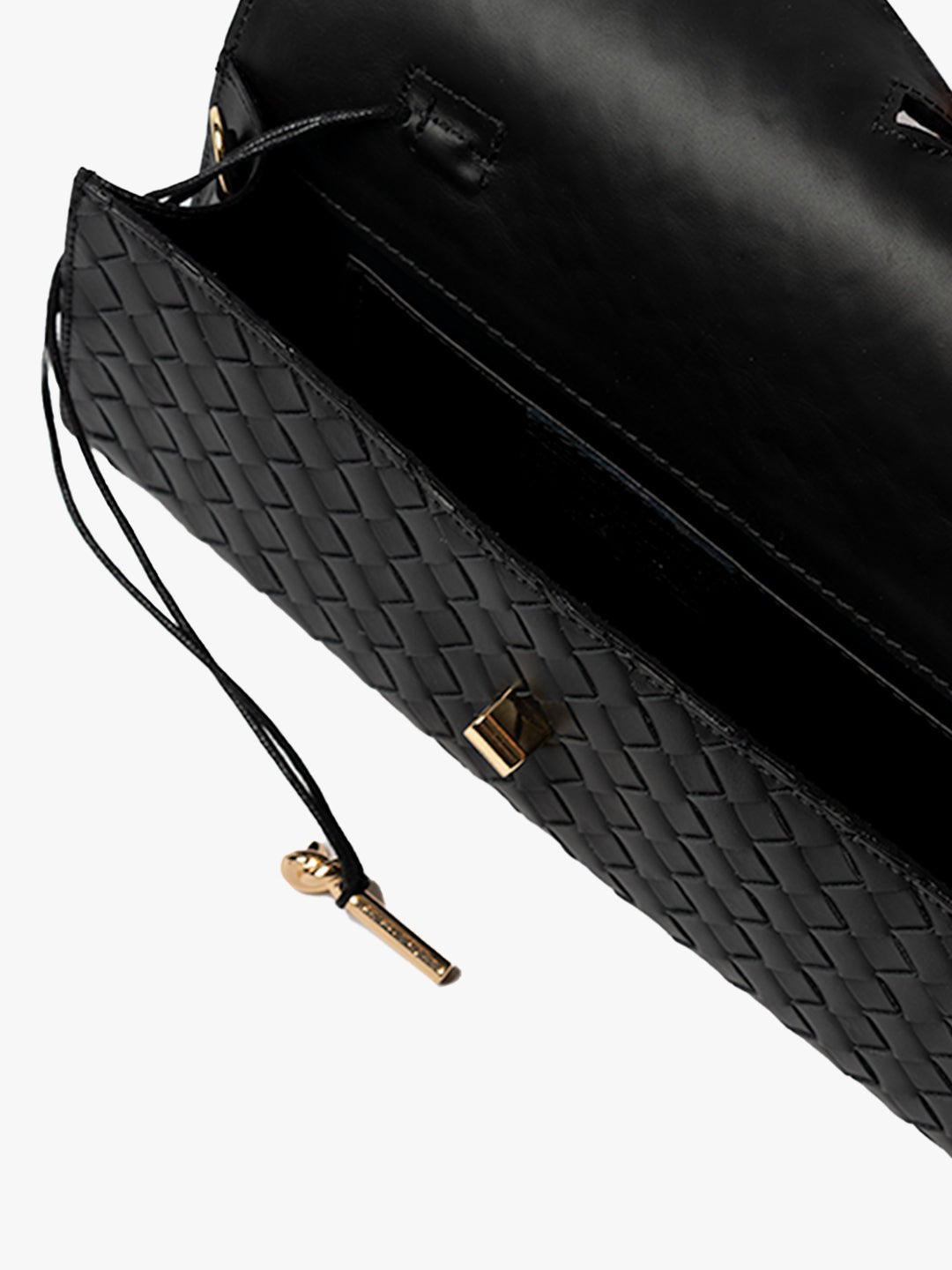 CLUTCH in Leather Black