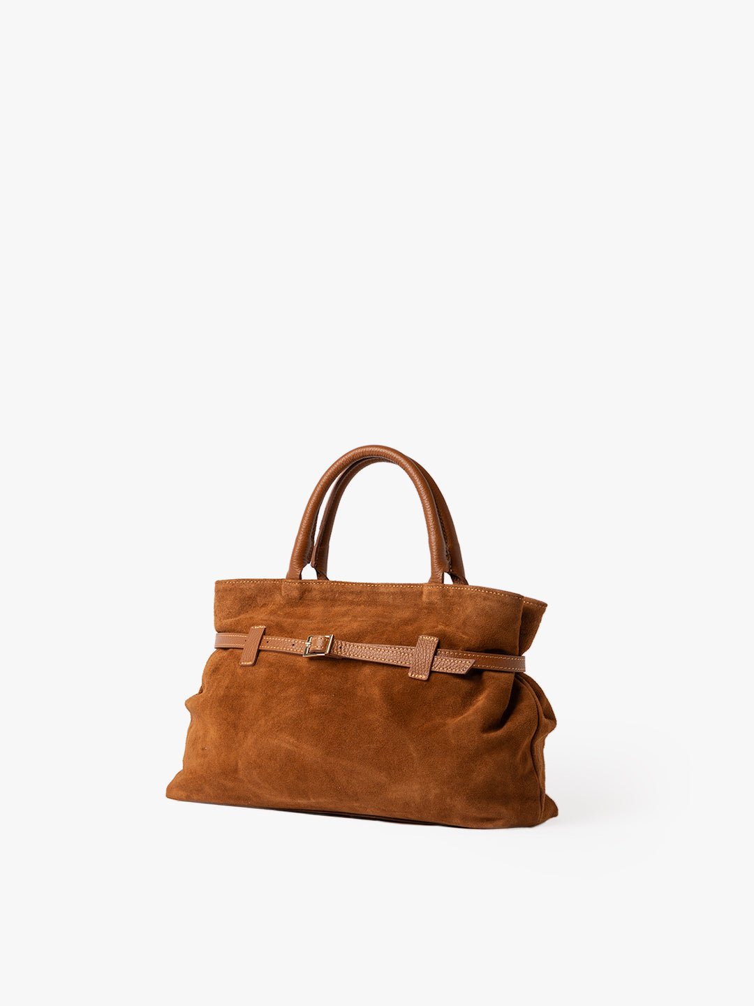 MEDIUM BELLUCCI in Suede Camel 