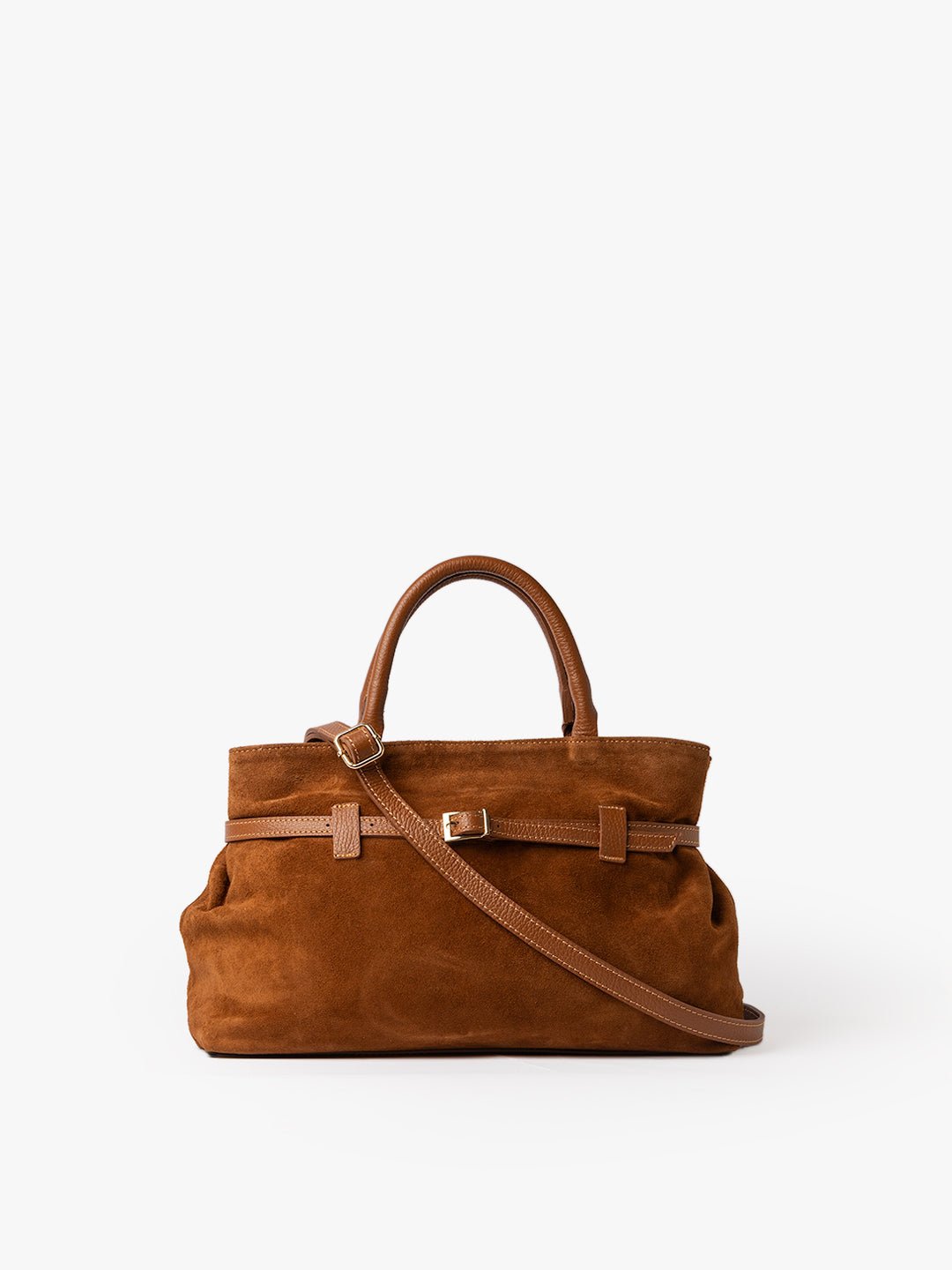MEDIUM BELLUCCI in Suede Camel 