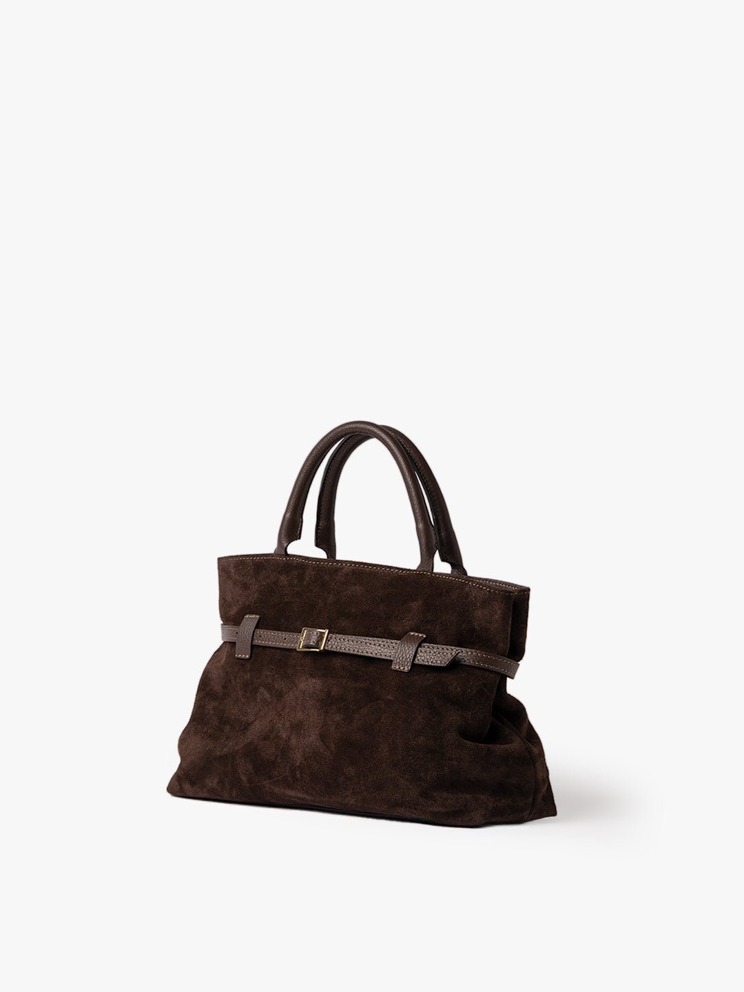 MEDIUM BELLUCCI in Suede Dark Moka