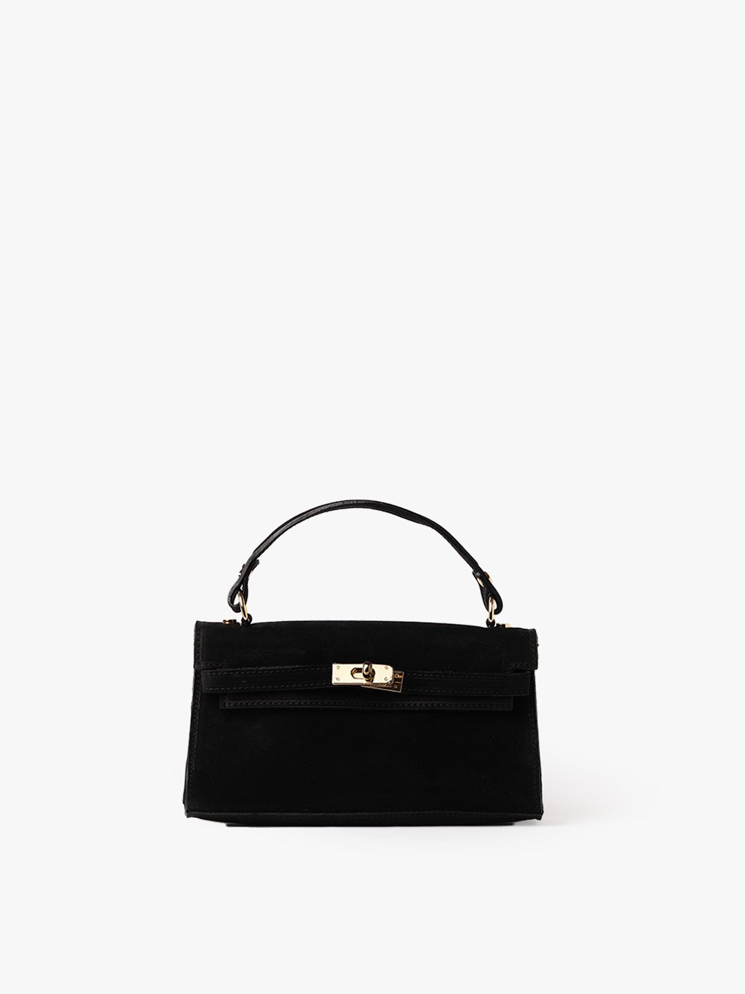 CLUTCH CITY in Suede Black 