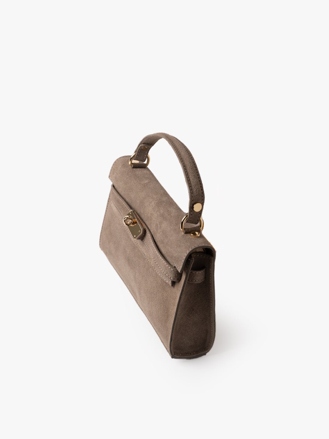 CLUTCH CITY in Suede Toupe
