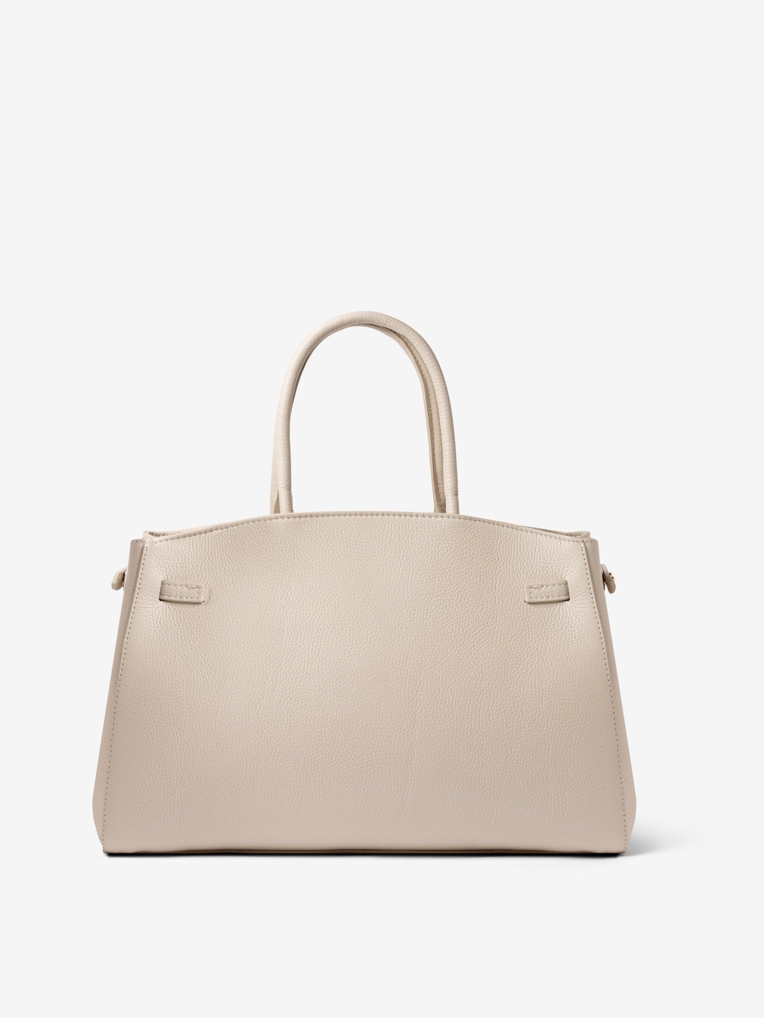 TOTE DIVA in Pelle Dollaro Misty Beige