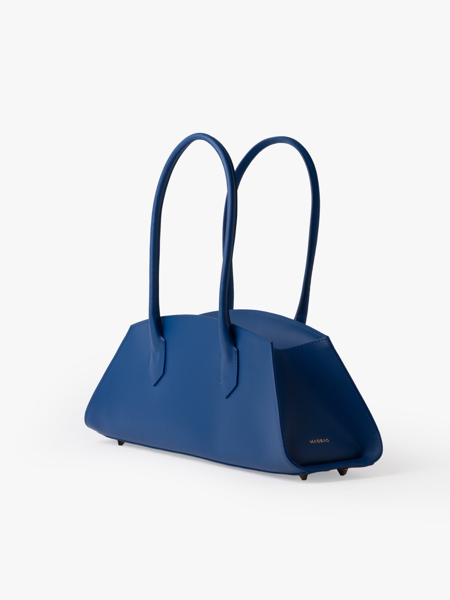 BASSOTTO in Pelle Electric Blue_LATERALE