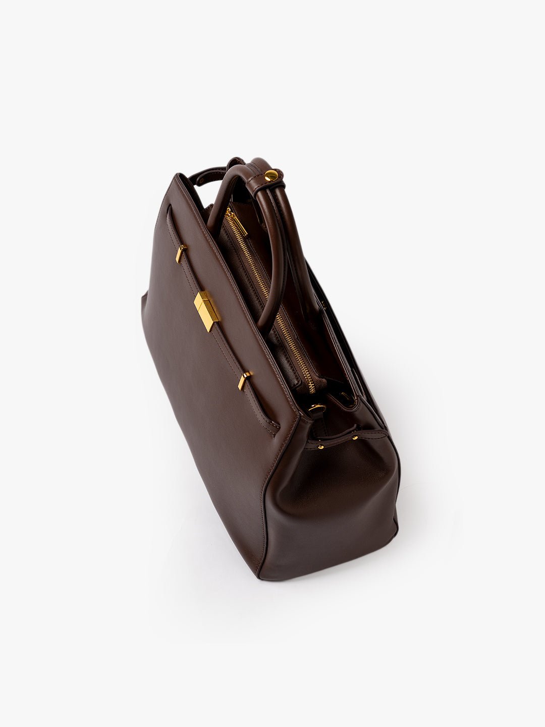 TOTE DIVA in Leather Chocolate