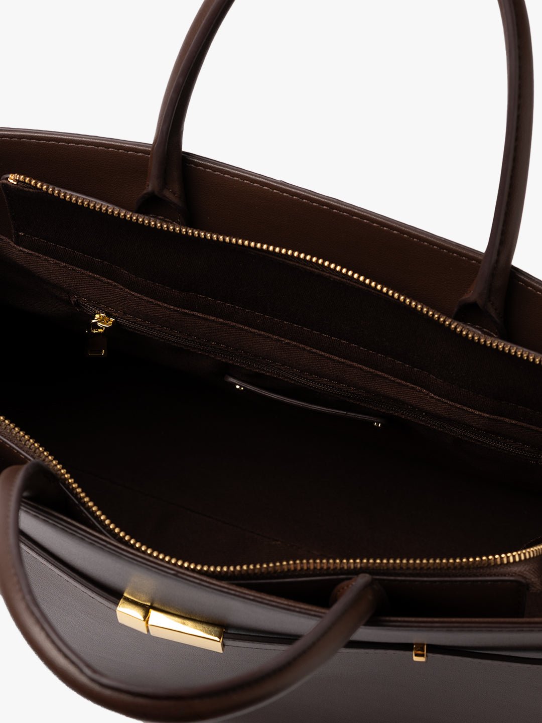 TOTE DIVA in Leather Chocolate