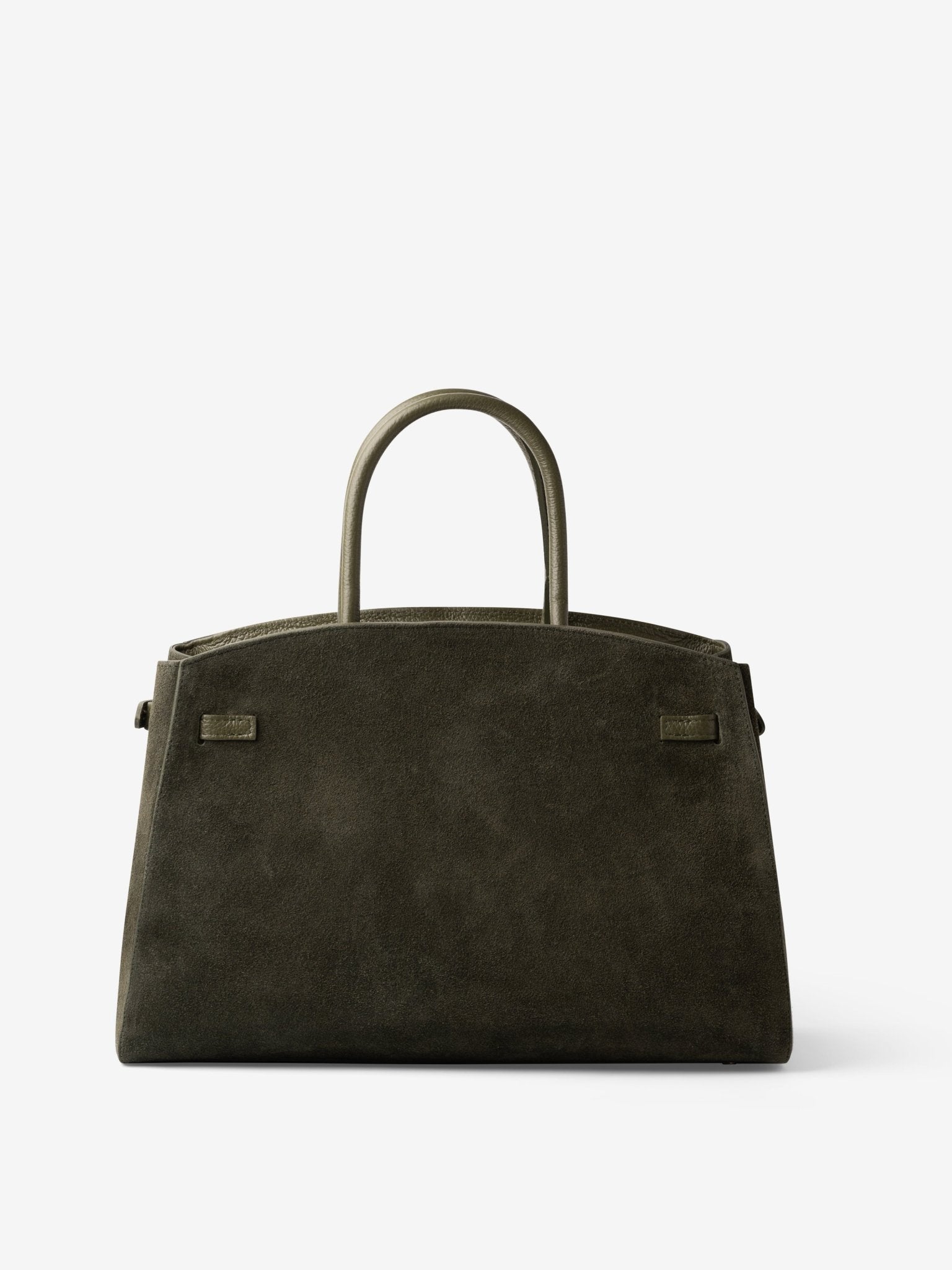 TOTE DIVA in Suede Verde Oliva - MADBAG® STORE OFFICIAL | Borse Di Lusso Artigianali 100% Made In Italy