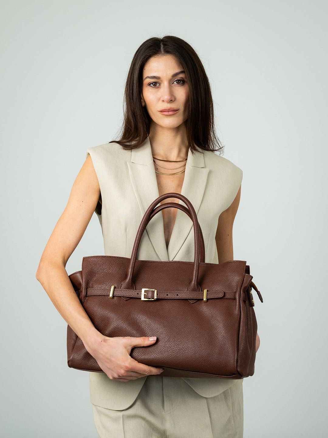 BELLUCCI in Pelle Brown
