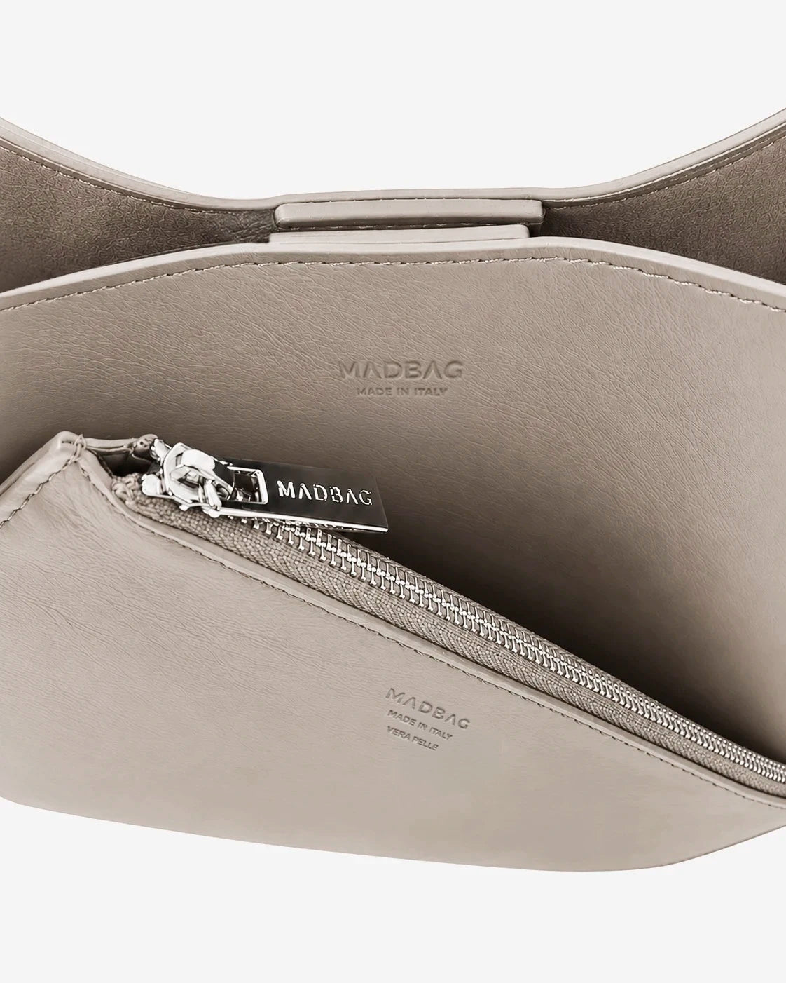 DOLCE VITA Hobo Bag in Pelle Sauvage Oatmeal