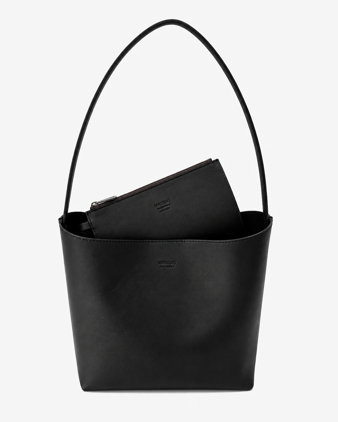 DOLCE VITA Hobo Bag en cuir Sauvage Noir