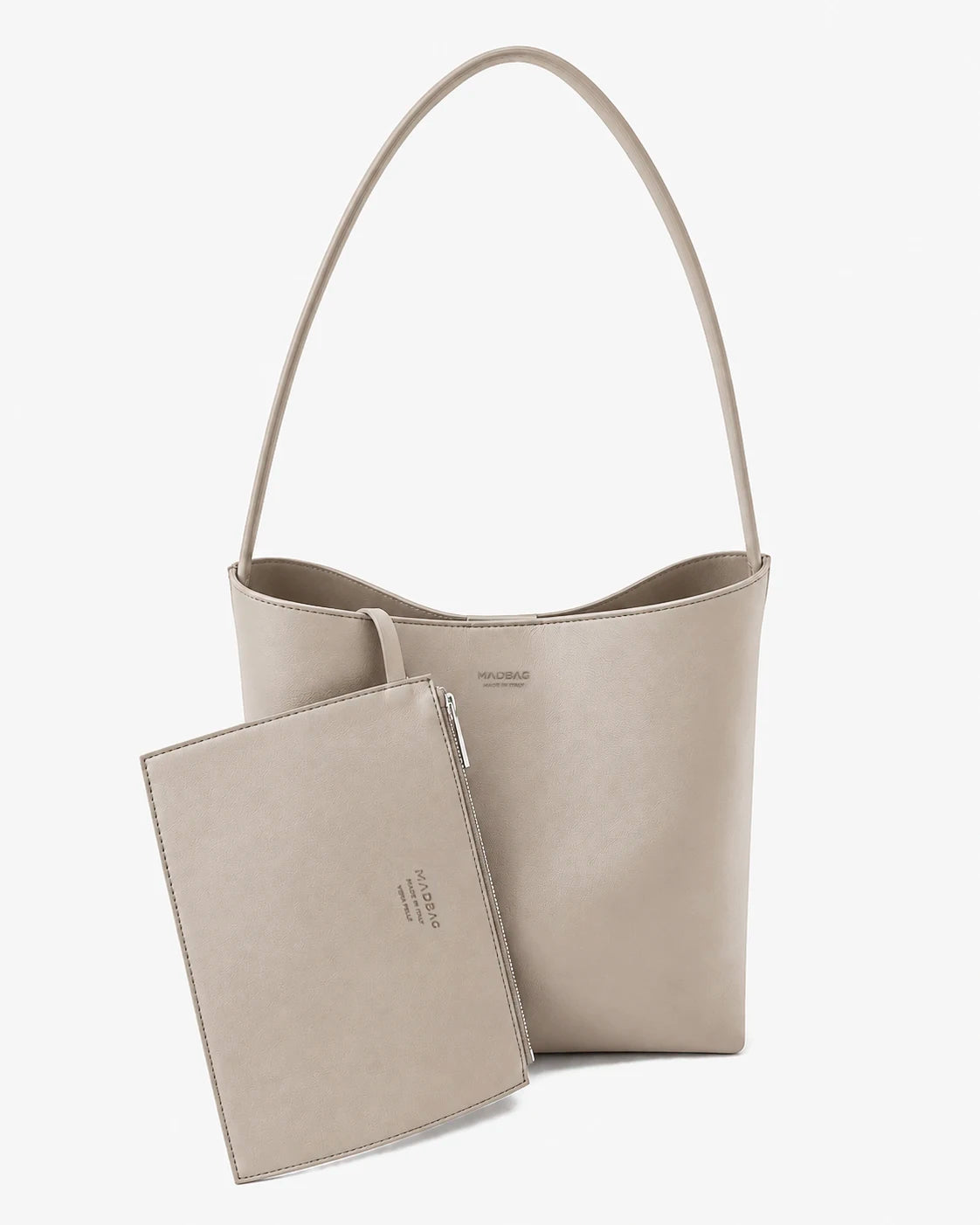DOLCE VITA Hobo Bag in Pelle Sauvage Oatmeal