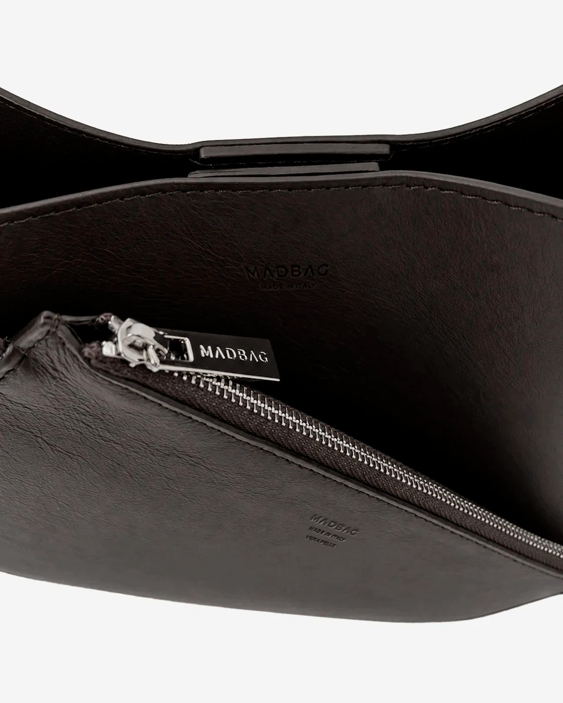 DOLCE VITA Hobo Bag en cuir Sauvage Espresso