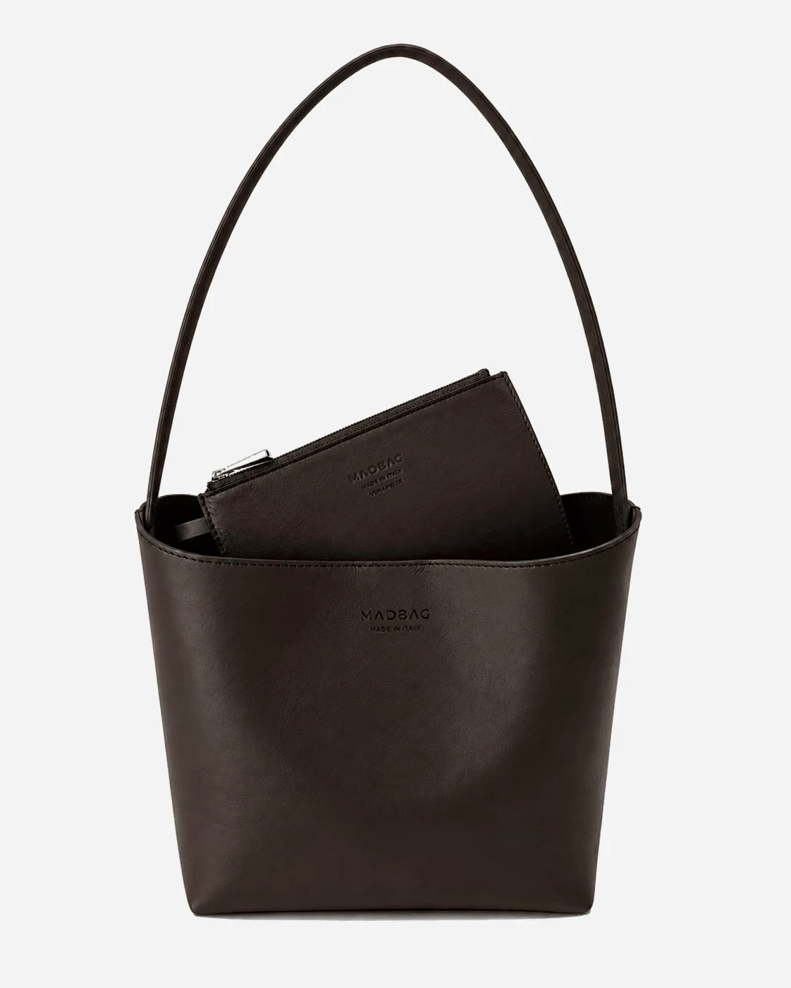 DOLCE VITA Hobo Bag en cuir Sauvage Espresso